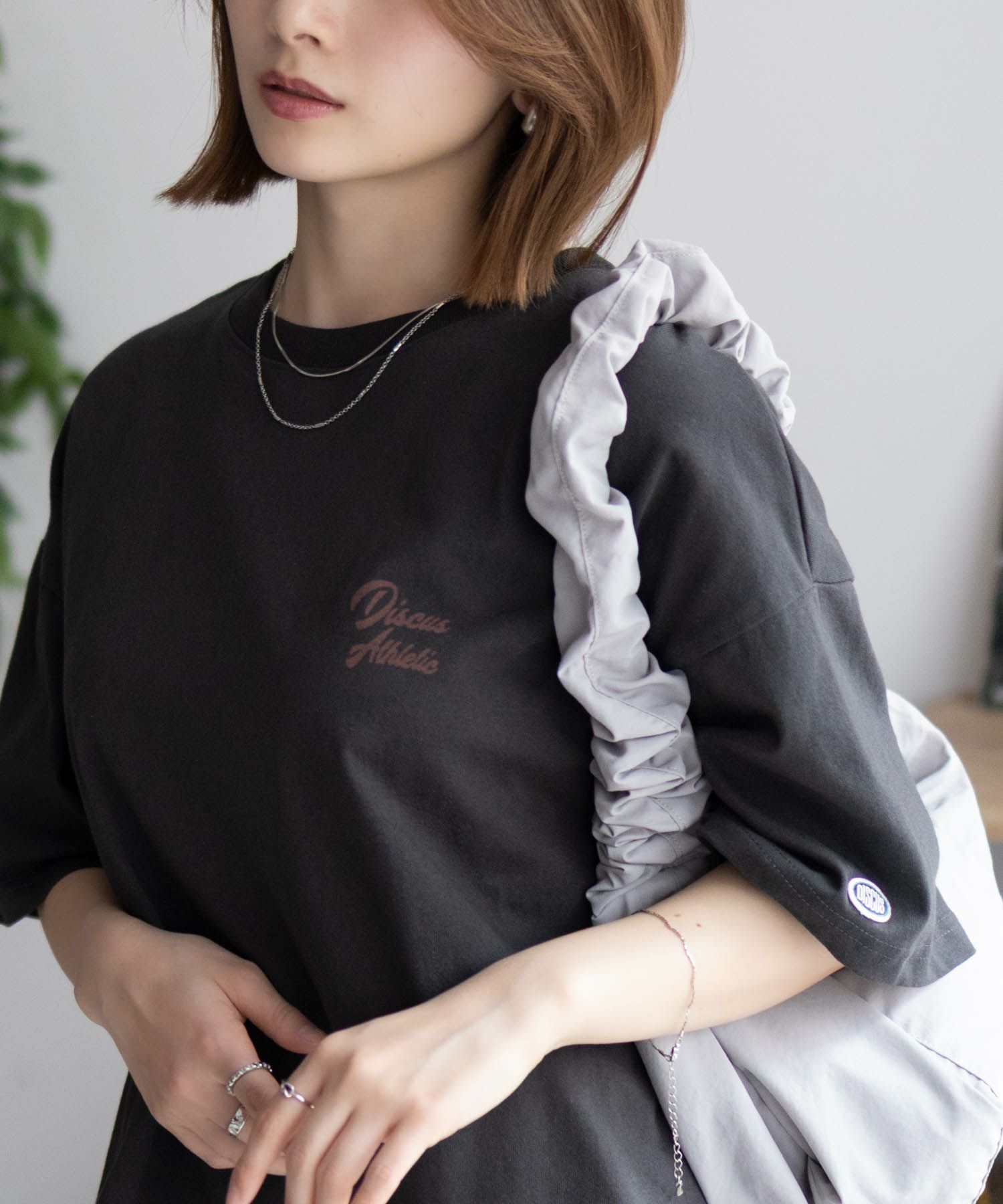 DISCUS プリントビッグTシャツ 人 レディース ネコポス 対応商品