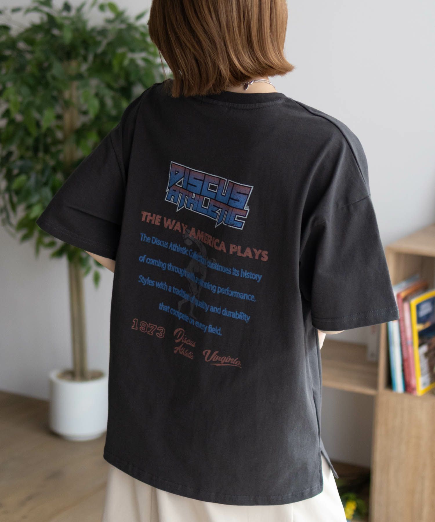 DISCUS  プリントビッグTシャツ 人 レディース メール便 対応商品商品サムネイル-8