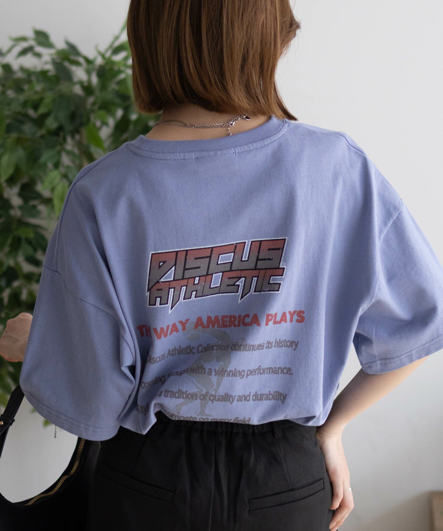 DISCUS プリントビッグTシャツ 人 レディース ネコポス 対応商品