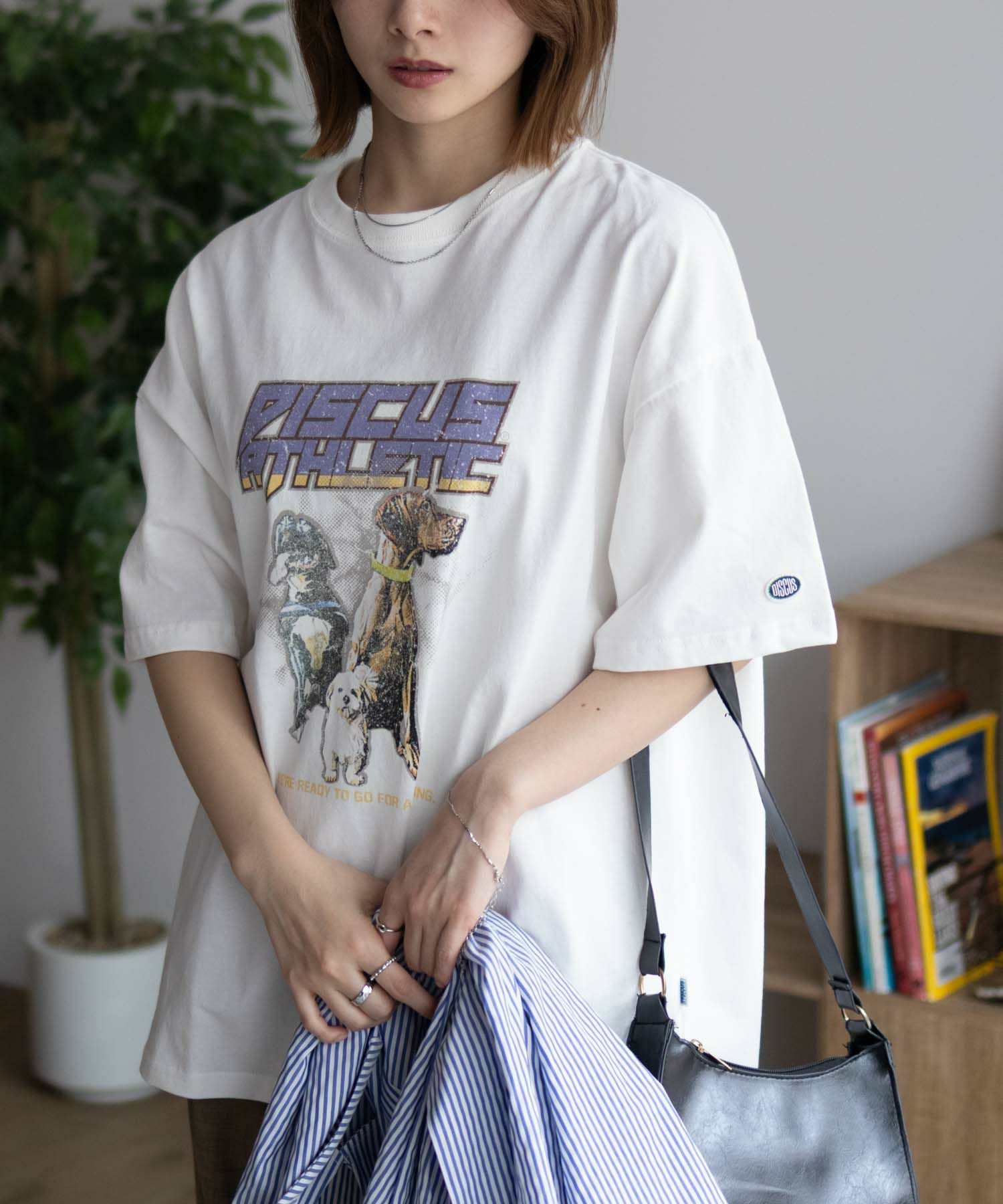 DISCUS  プリントビッグTシャツ 犬 レディース メール便 対応商品商品サムネイル-13
