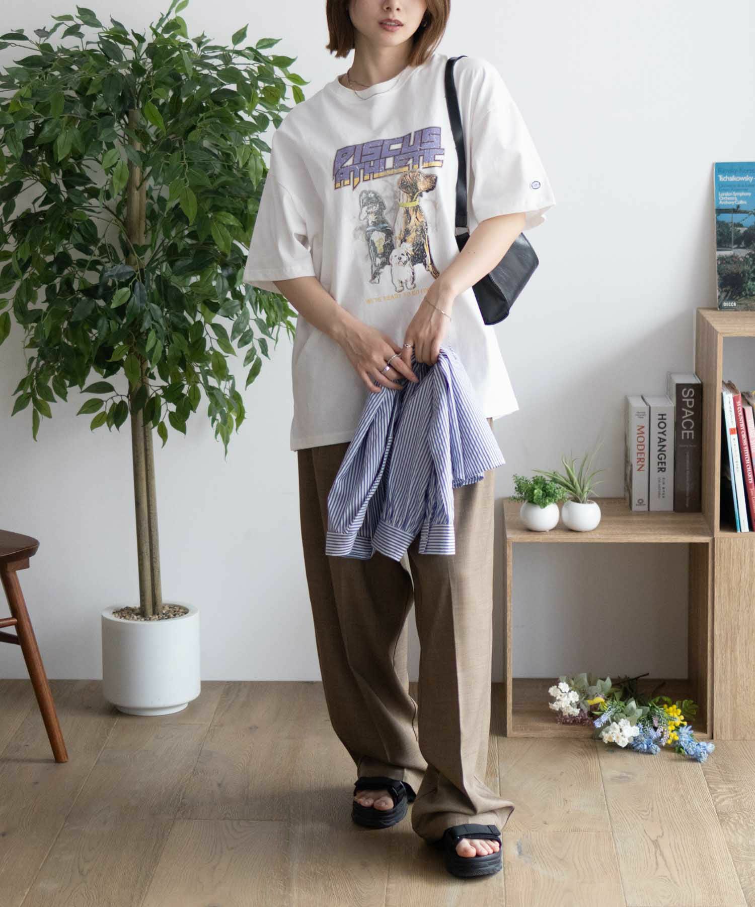 DISCUS  プリントビッグTシャツ 犬 レディース メール便 対応商品商品サムネイル-14