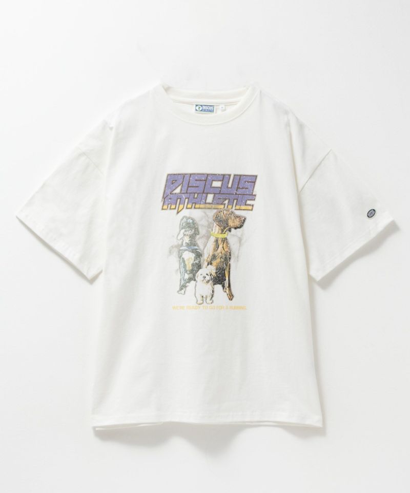 DISCUS プリントビッグTシャツ 犬 レディース メール便 対応商品商品画像-17