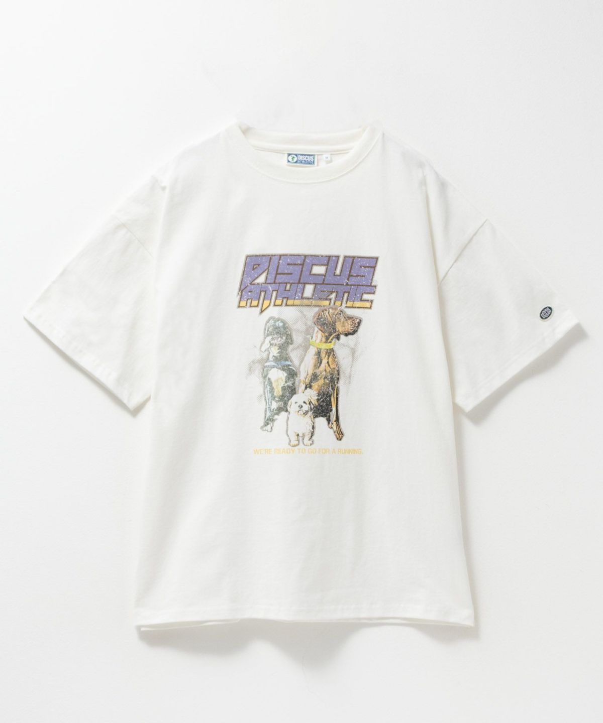 DISCUS プリントビッグTシャツ 犬 レディース ネコポス 対応商品