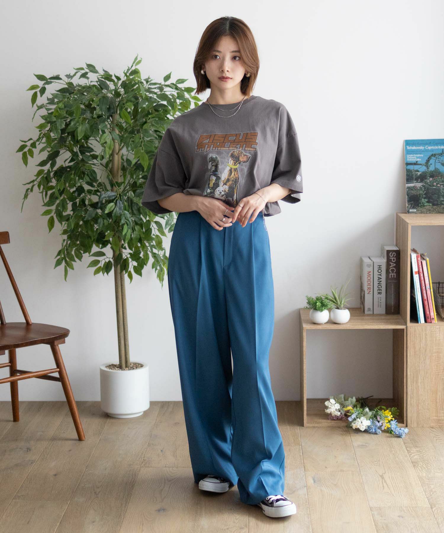 DISCUS  プリントビッグTシャツ 犬 レディース メール便 対応商品商品サムネイル-24