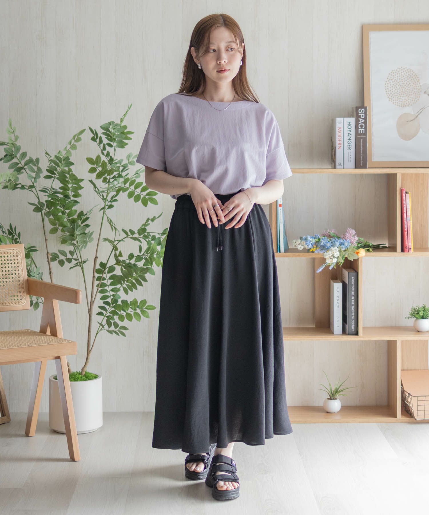 nAvy SARARI レギュラーTシャツ レディース ネコポス 対応商品