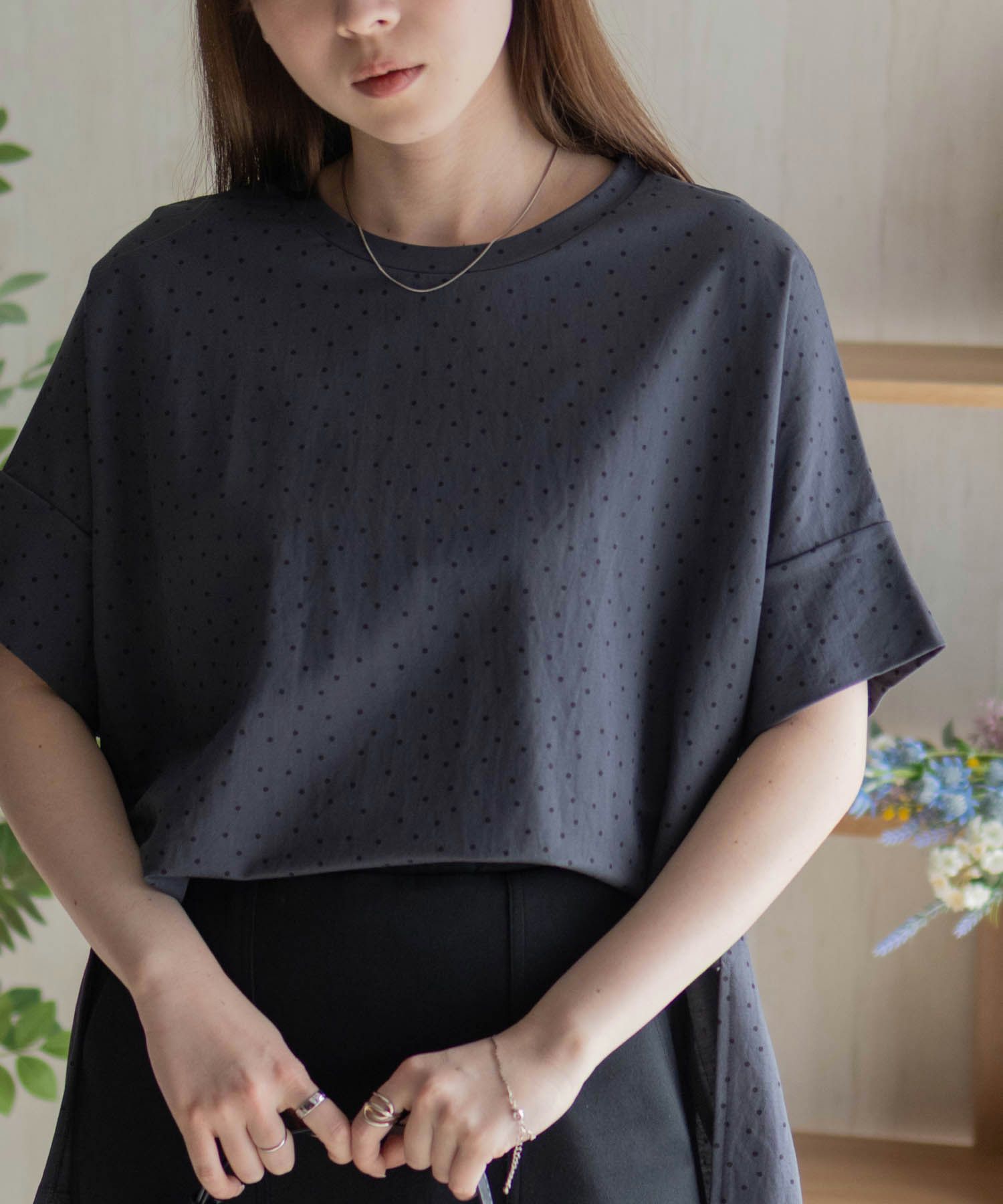 nAvy SARARI  ドルマンTシャツ レディース メール便 対応商品商品サムネイル-1