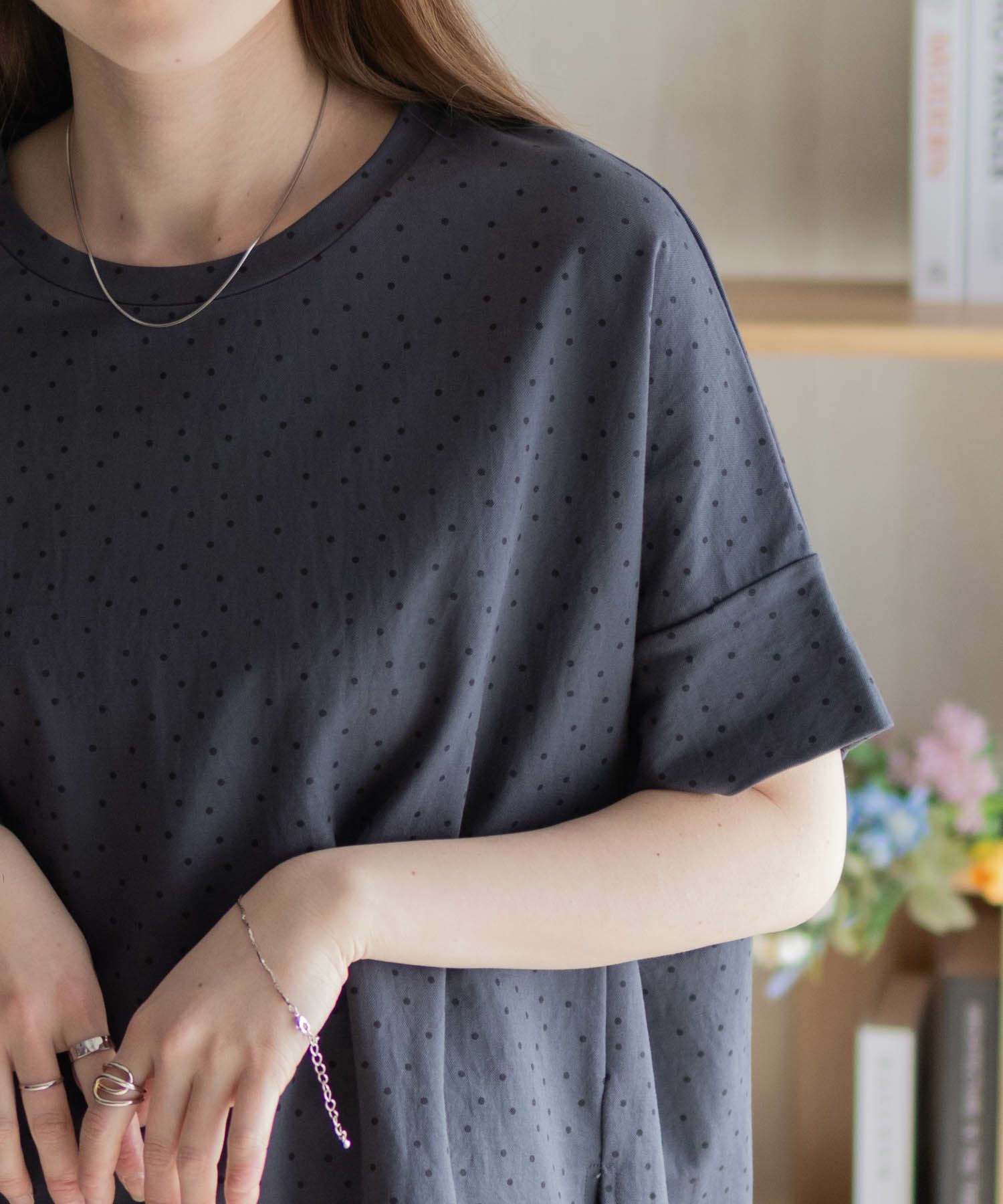 nAvy SARARI  ドルマンTシャツ レディース メール便 対応商品商品サムネイル-5