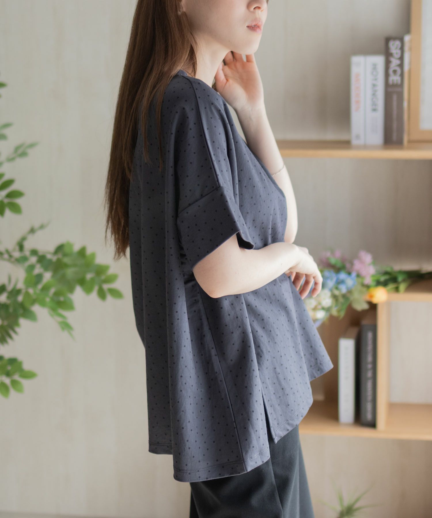 nAvy SARARI  ドルマンTシャツ レディース メール便 対応商品商品サムネイル-8