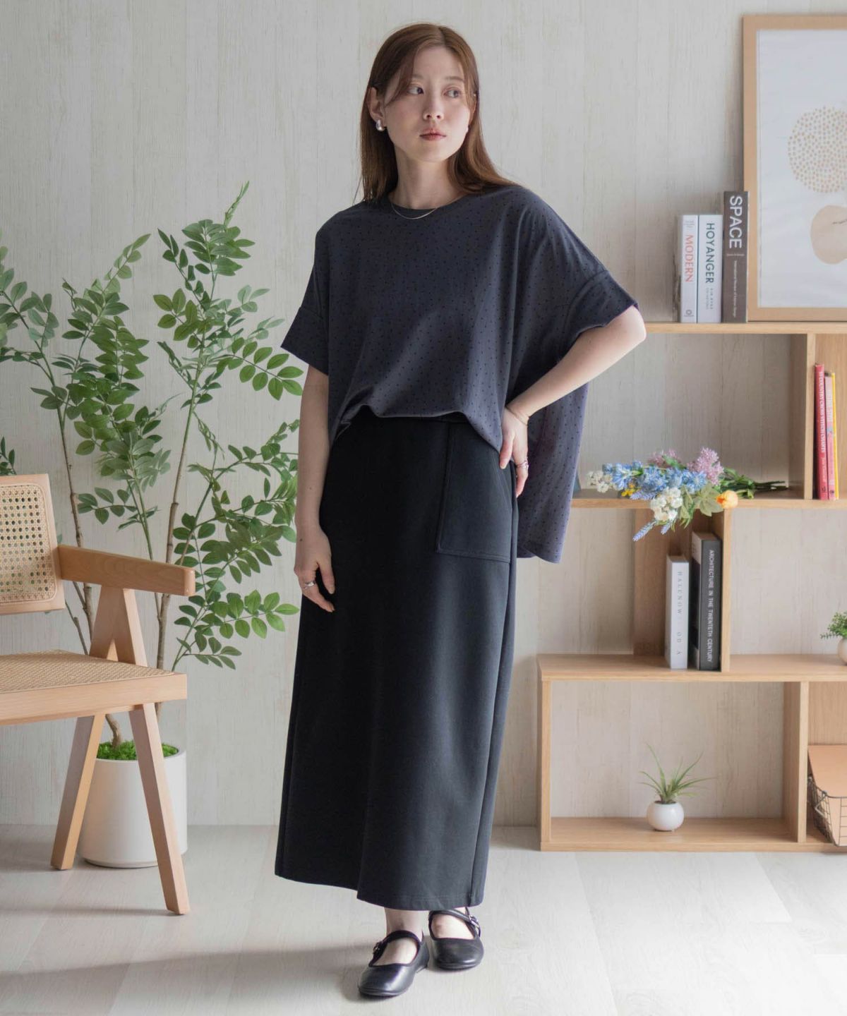 nAvy SARARI ドルマンTシャツ レディース ネコポス 対応商品