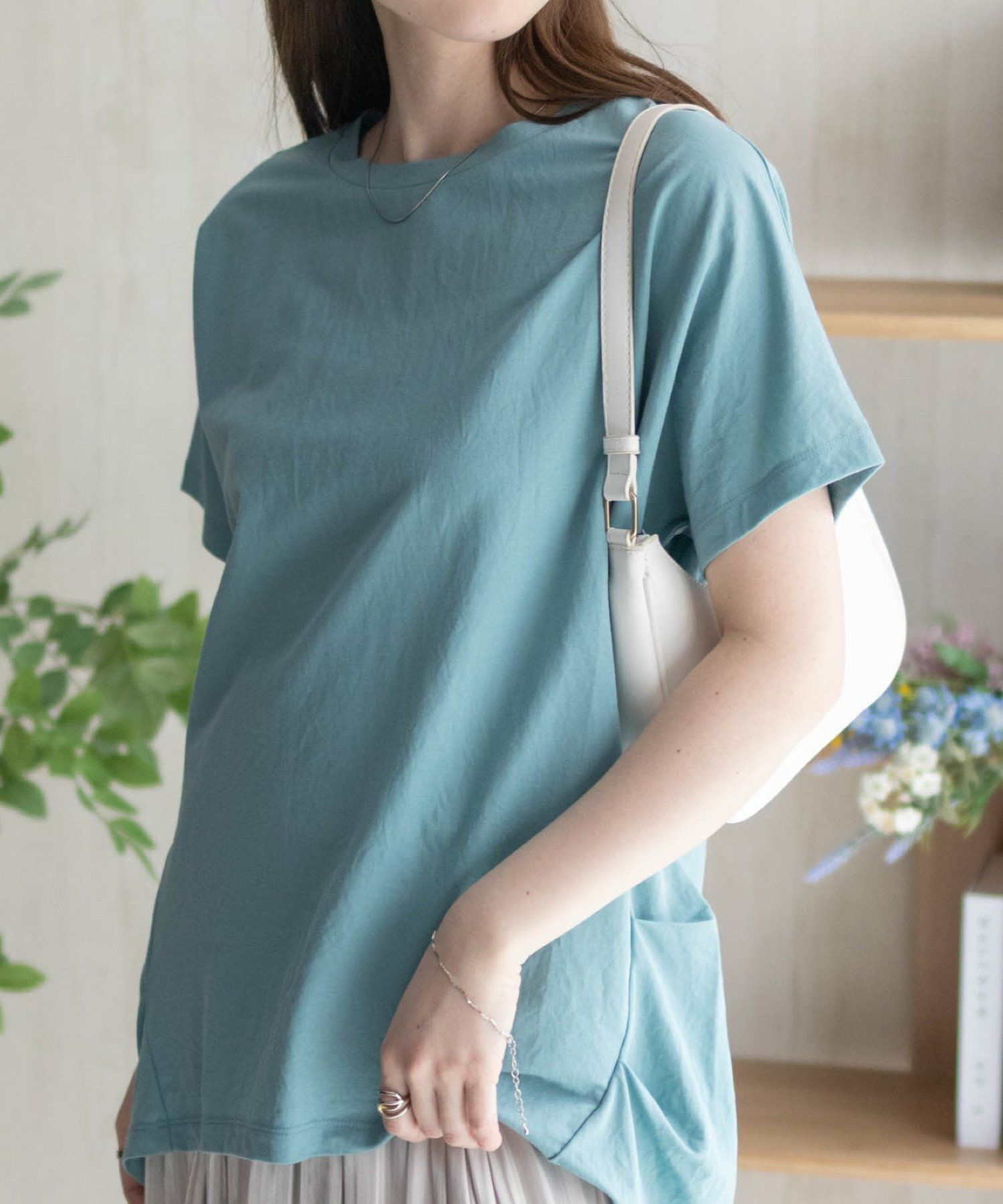nAvy SARARI 裾タックチュニック レディース ネコポス 対応商品
