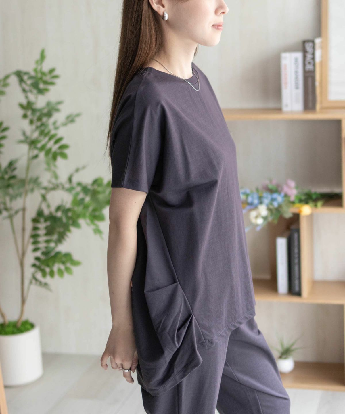 nAvy SARARI 裾タックチュニック レディース ネコポス 対応商品