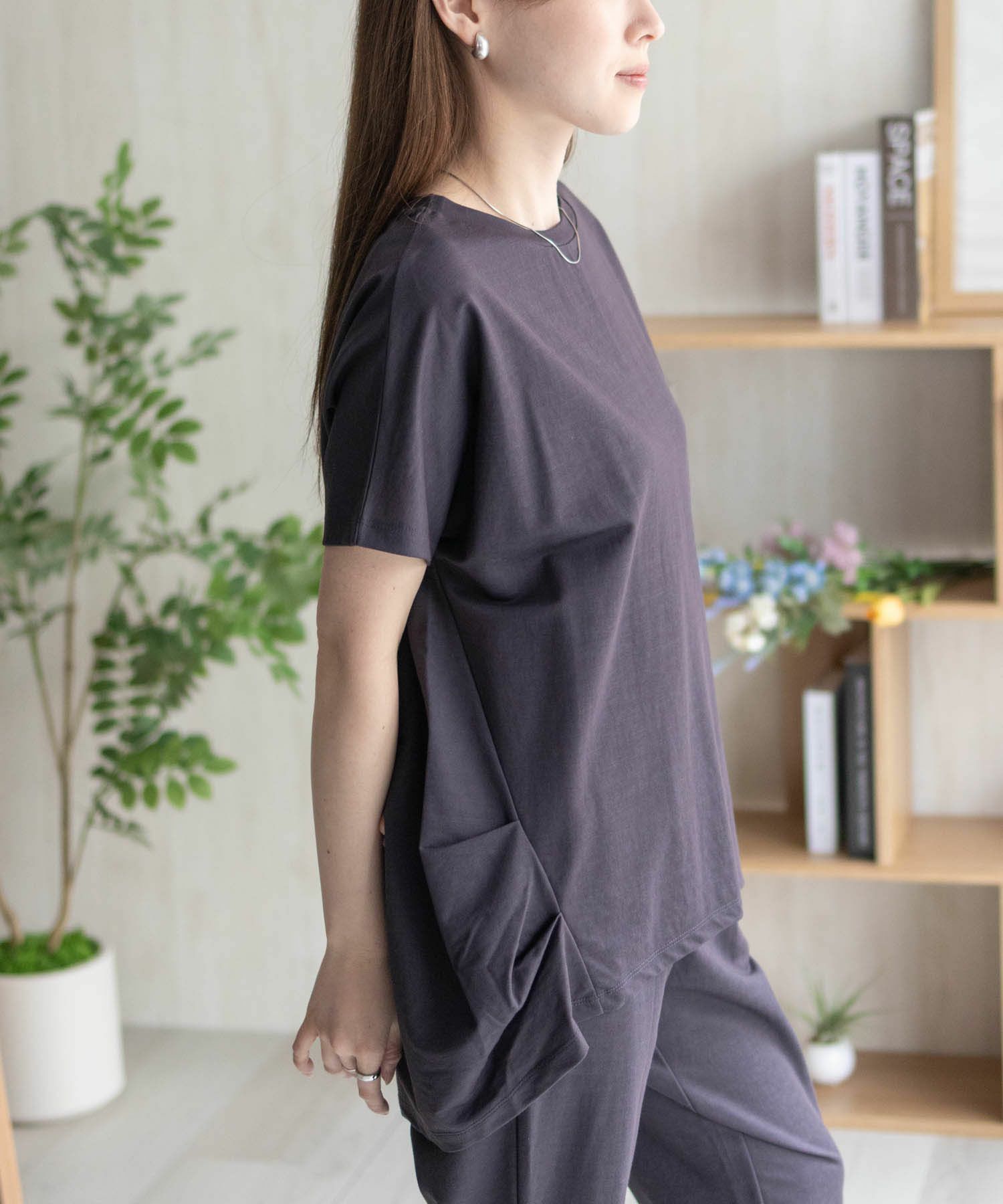 nAvy SARARI 裾タックチュニック レディース ネコポス 対応商品