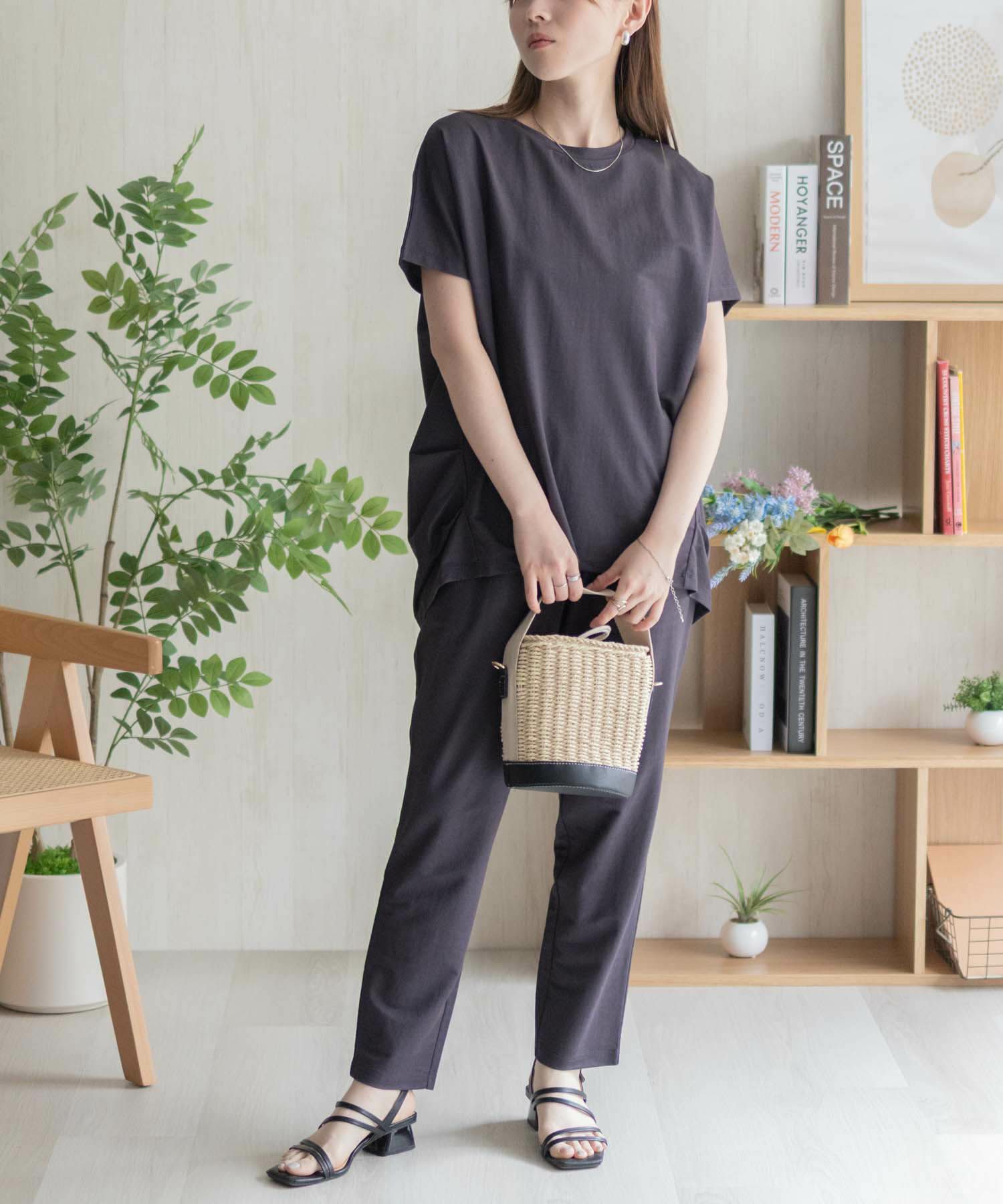 nAvy SARARI 裾タックチュニック レディース ネコポス 対応商品