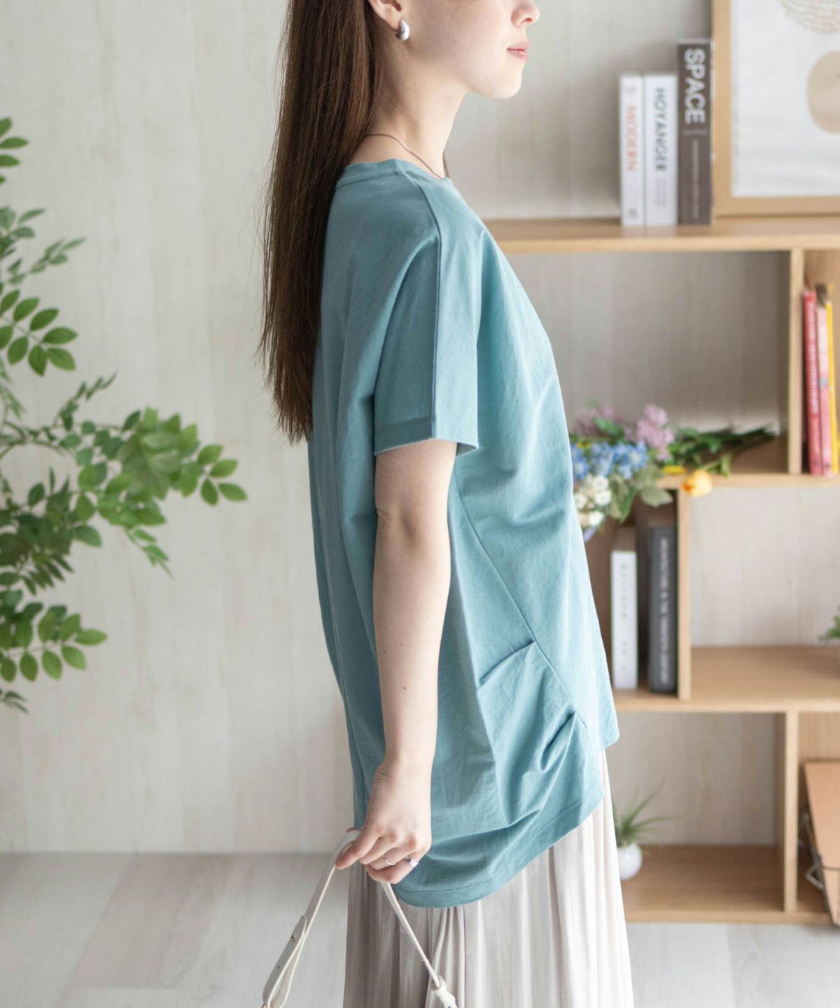 nAvy SARARI 裾タックチュニック レディース ネコポス 対応商品