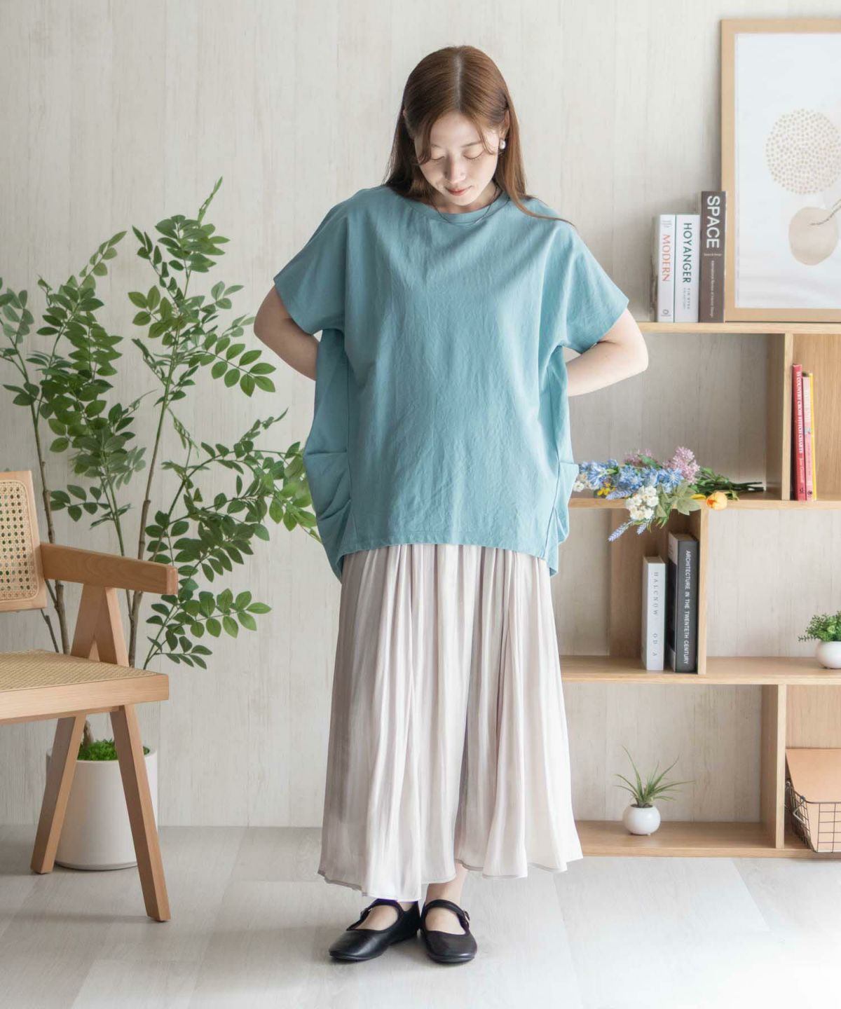 nAvy SARARI 裾タックチュニック レディース ネコポス 対応商品