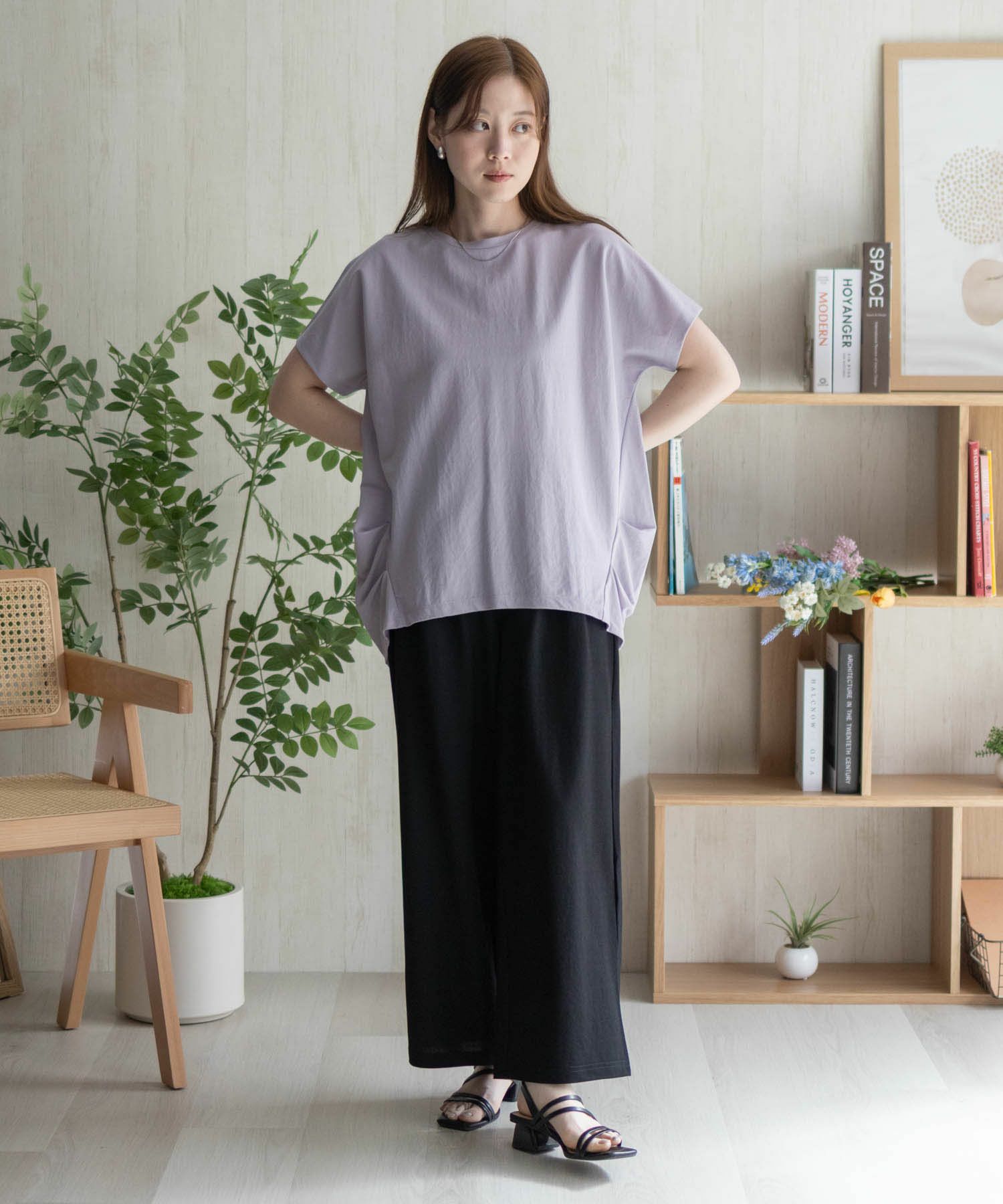 nAvy SARARI 裾タックチュニック レディース ネコポス 対応商品