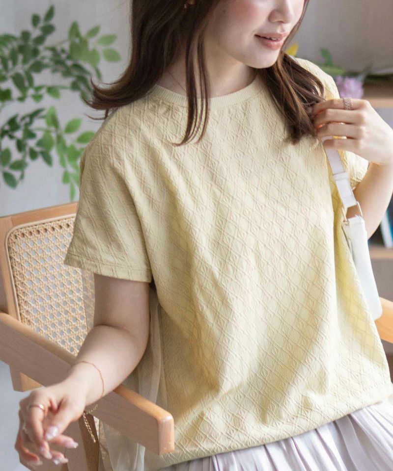 Howdy Marie ジャガードチュールプルオーバー レディース メール便 対応商品商品画像-6