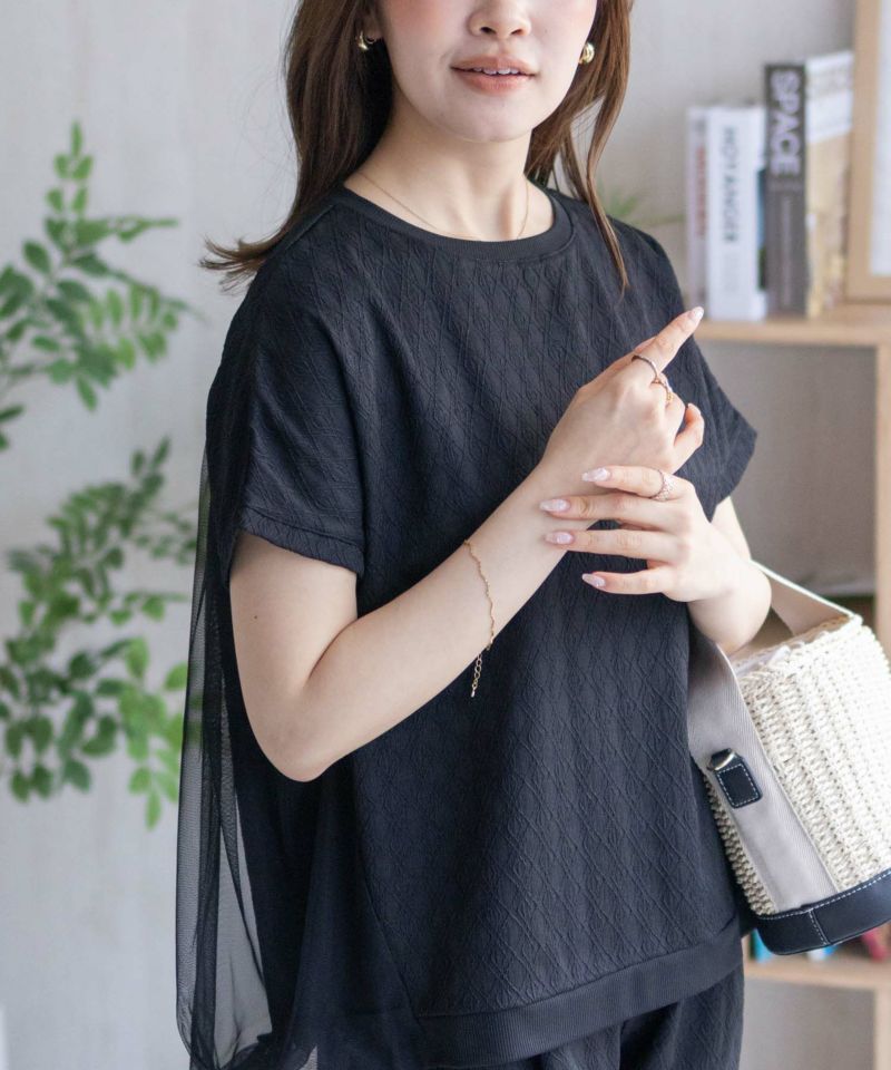 Howdy Marie  ジャガードチュールプルオーバー レディース メール便 対応商品商品画像-10