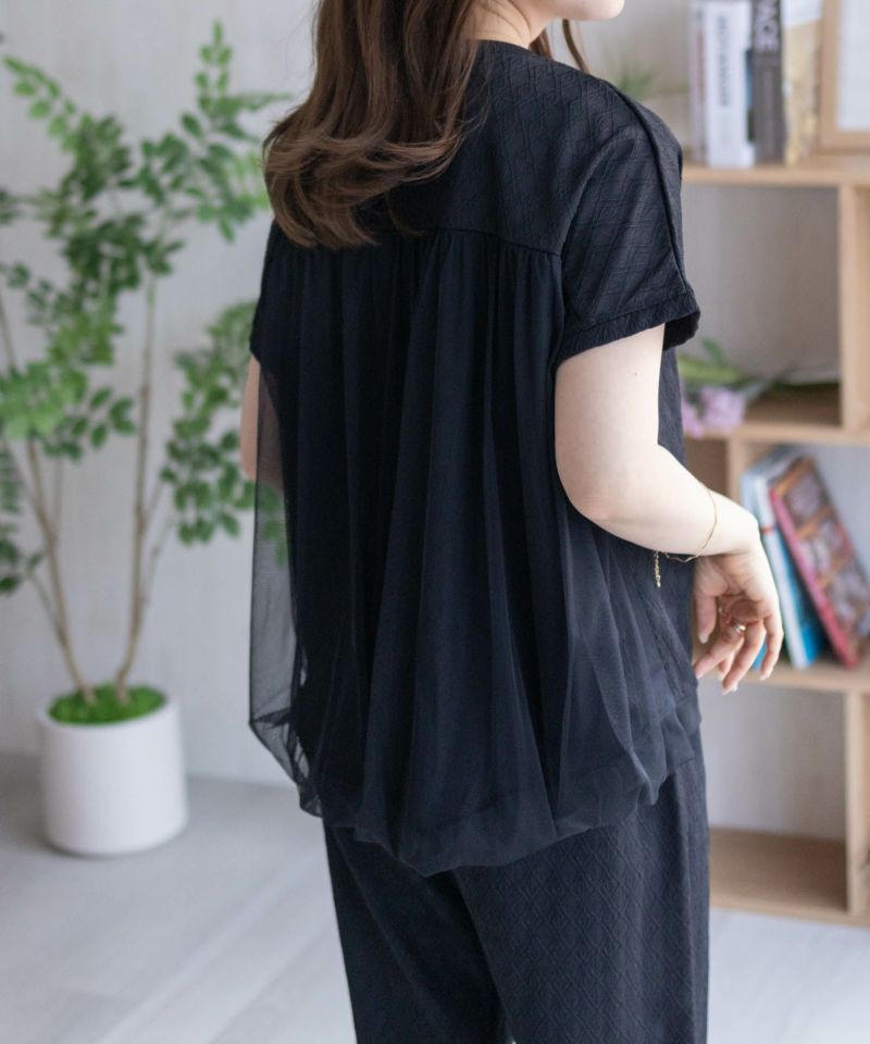 Howdy Marie ジャガードチュールプルオーバー レディース メール便 対応商品商品画像-12