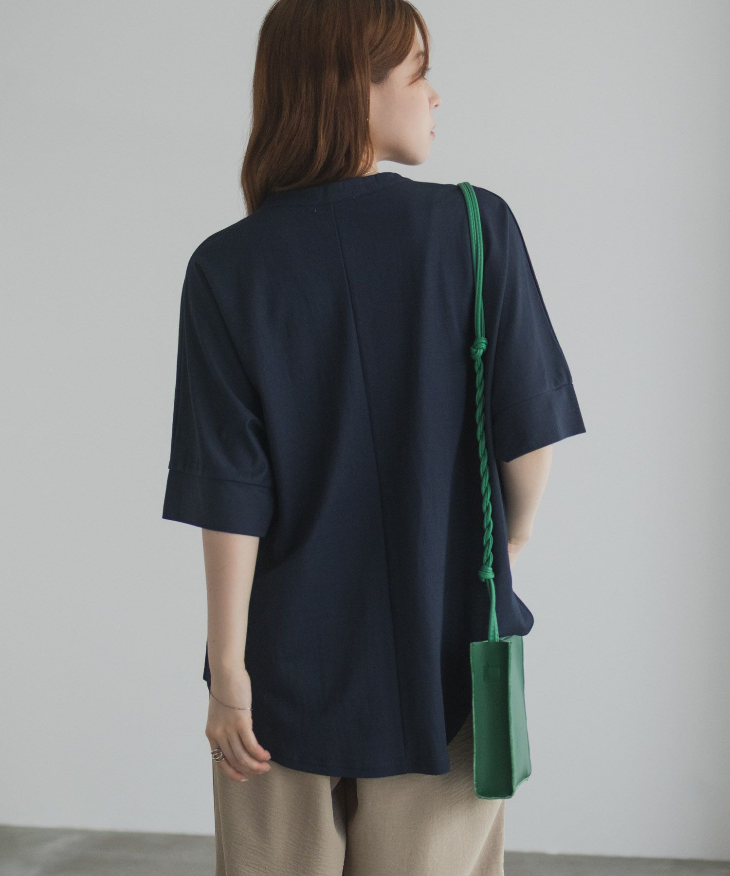 nAvy SARARI  スキッパー5分袖ブラウス レディース商品画像-17