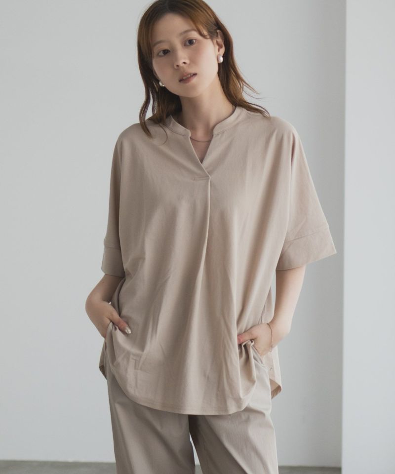 nAvy SARARI スキッパー5分袖ブラウス レディース商品画像-19