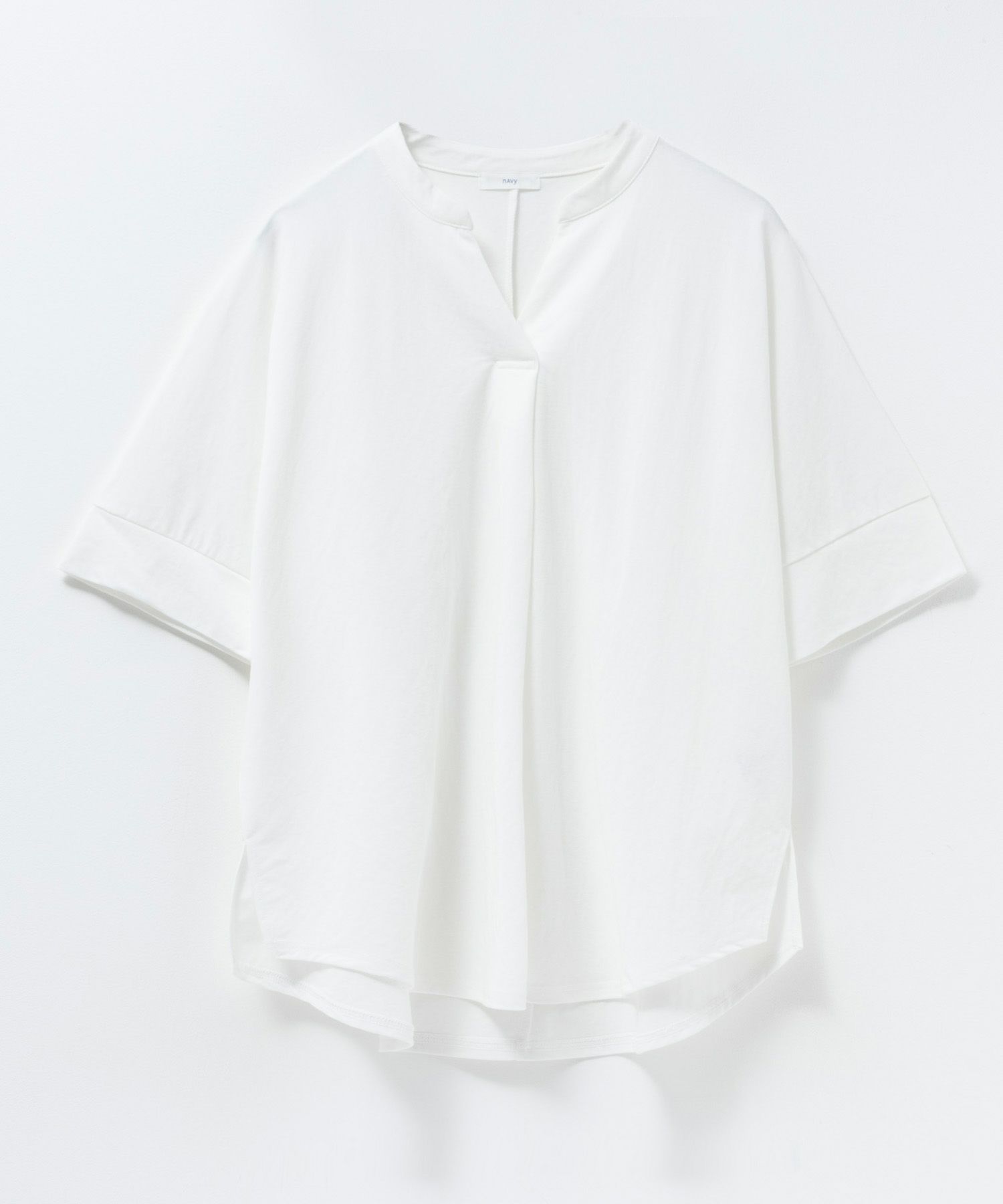 nAvy SARARI スキッパー5分袖ブラウス レディース