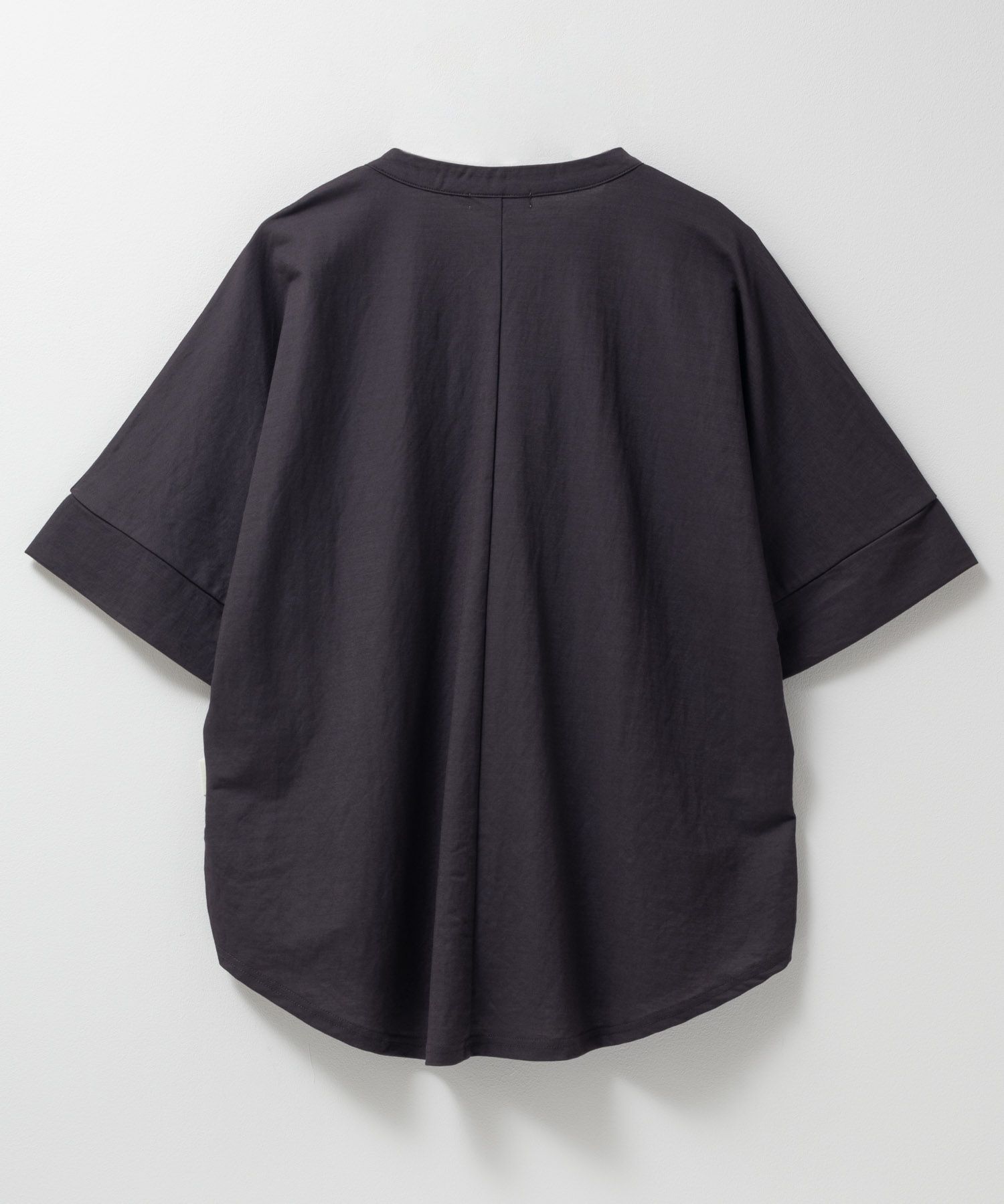nAvy SARARI スキッパー5分袖ブラウス レディース