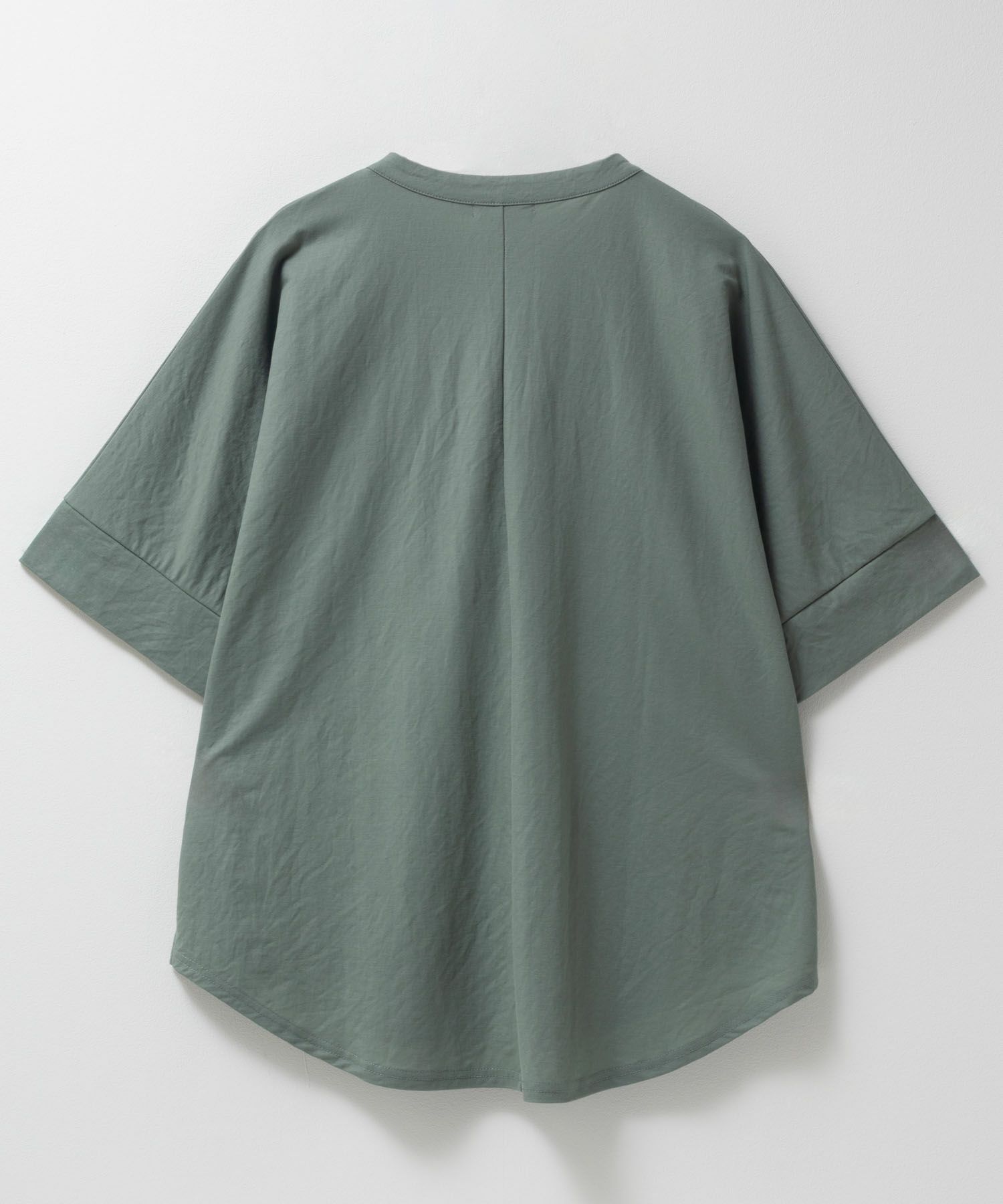 nAvy SARARI スキッパー5分袖ブラウス レディース