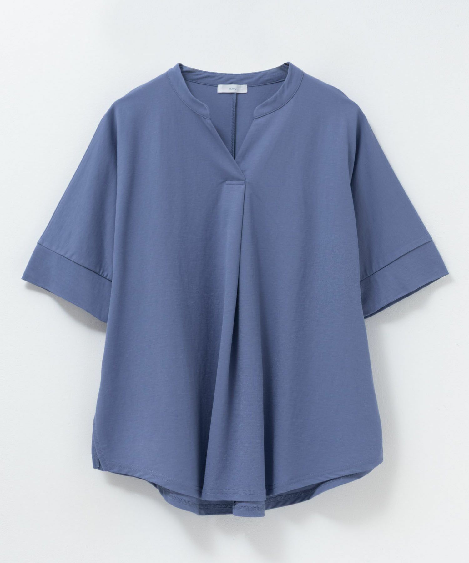 nAvy SARARI スキッパー5分袖ブラウス レディース