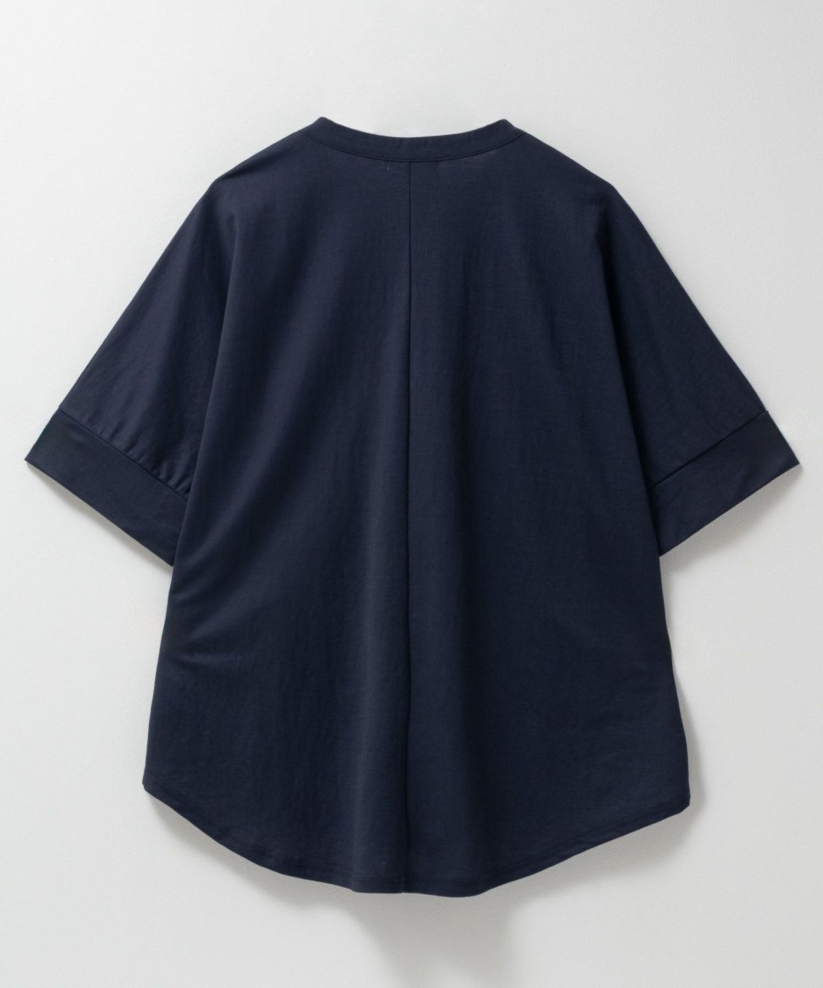 nAvy SARARI スキッパー5分袖ブラウス レディース