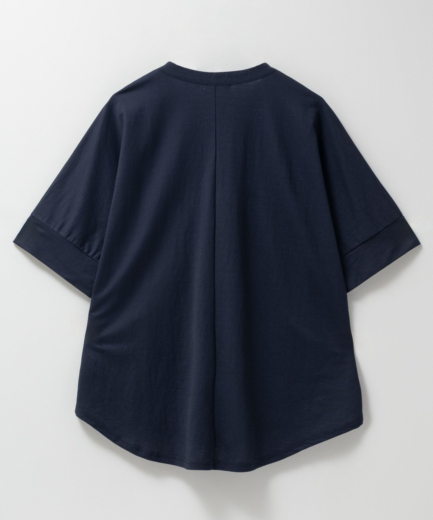 nAvy SARARI スキッパー5分袖ブラウス レディース