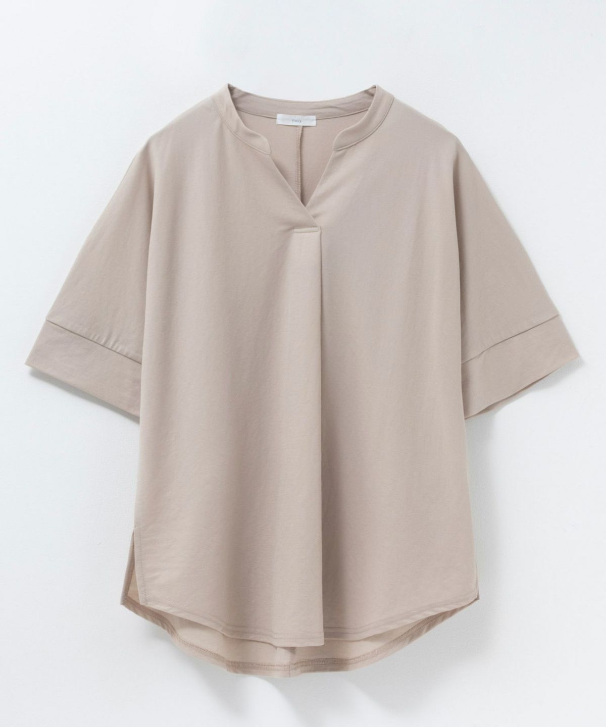 nAvy SARARI スキッパー5分袖ブラウス レディース