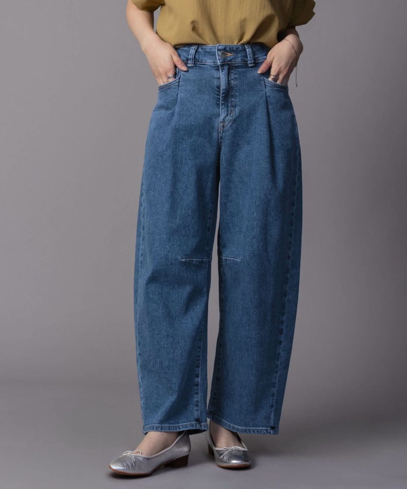 [期間限定価格]SOMETHING  HANAタックカーブデニムパンツ レディース商品画像-2