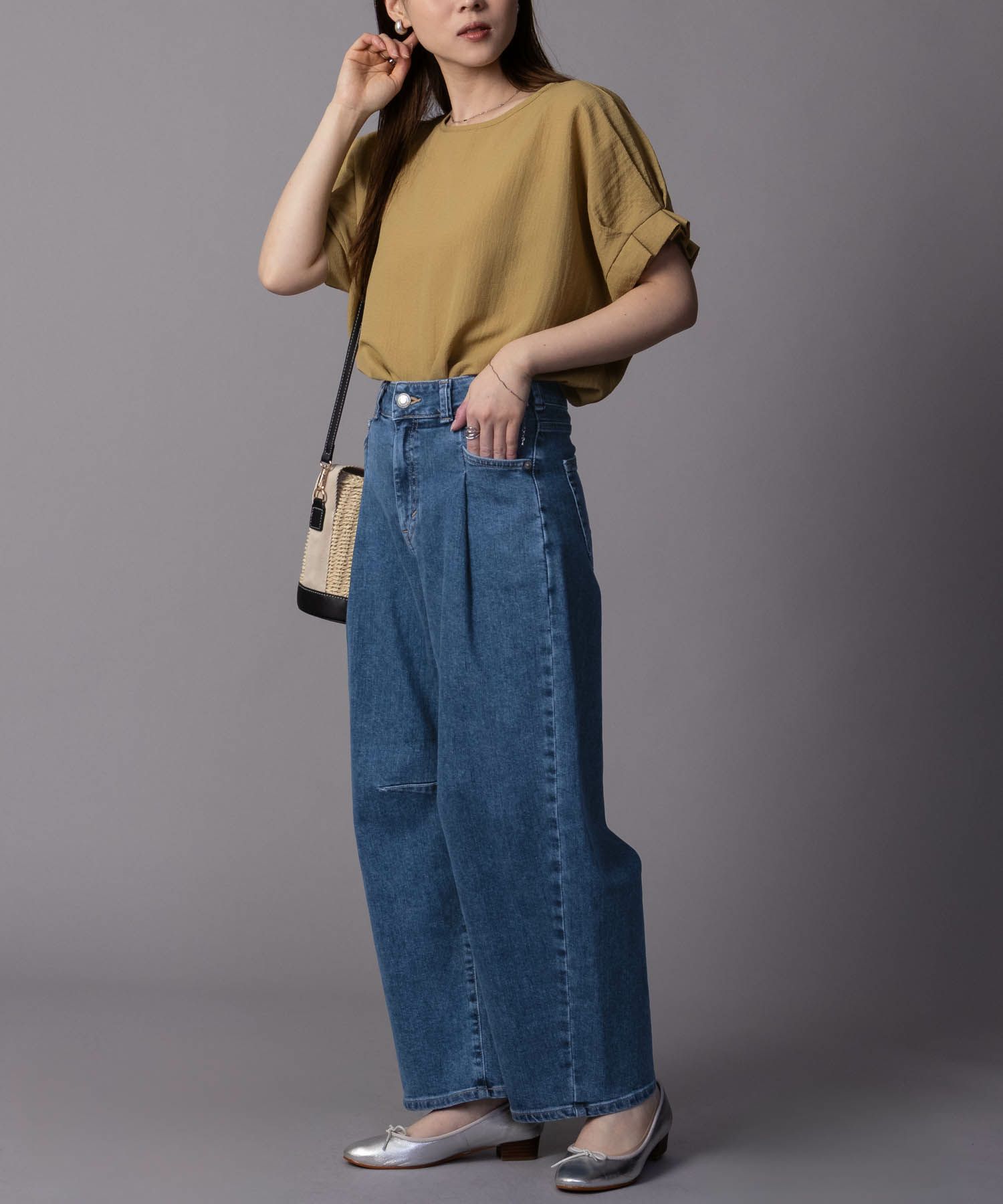 [期間限定価格]SOMETHING  HANAタックカーブデニムパンツ レディース商品サムネイル-6