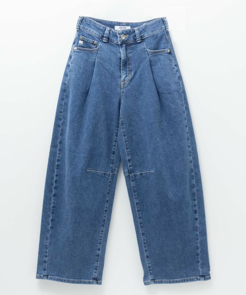 [期間限定価格]SOMETHING  HANAタックカーブデニムパンツ レディース商品画像-7