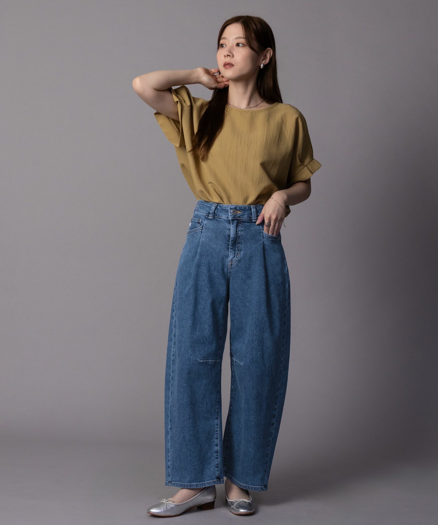 [期間限定価格]SOMETHING  HANAタックカーブデニムパンツ レディース商品サムネイル-20