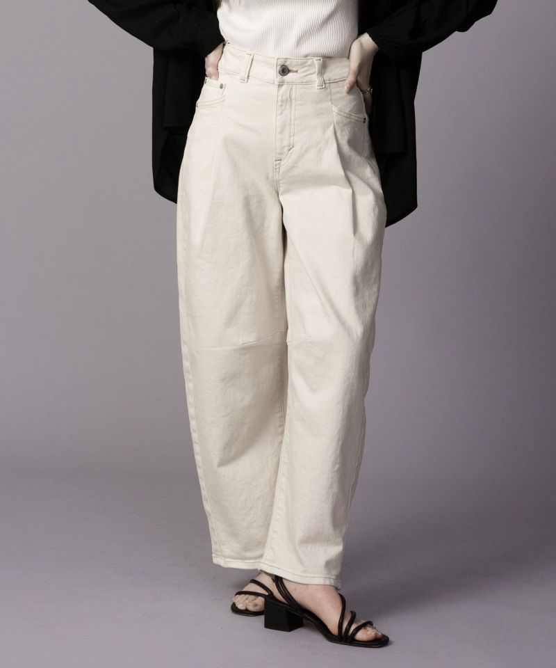 [期間限定価格]SOMETHING  HANAタックカーブデニムパンツ レディース商品画像-2