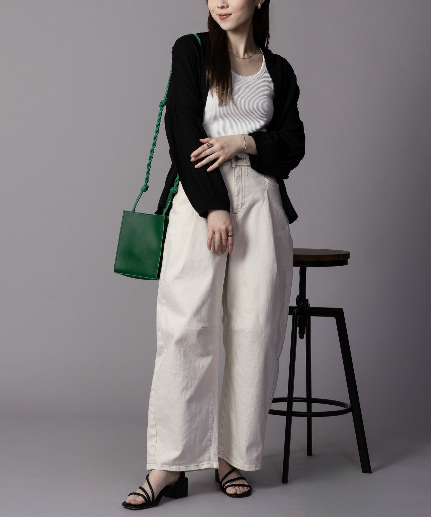 [期間限定価格]SOMETHING  HANAタックカーブデニムパンツ レディース商品サムネイル-7