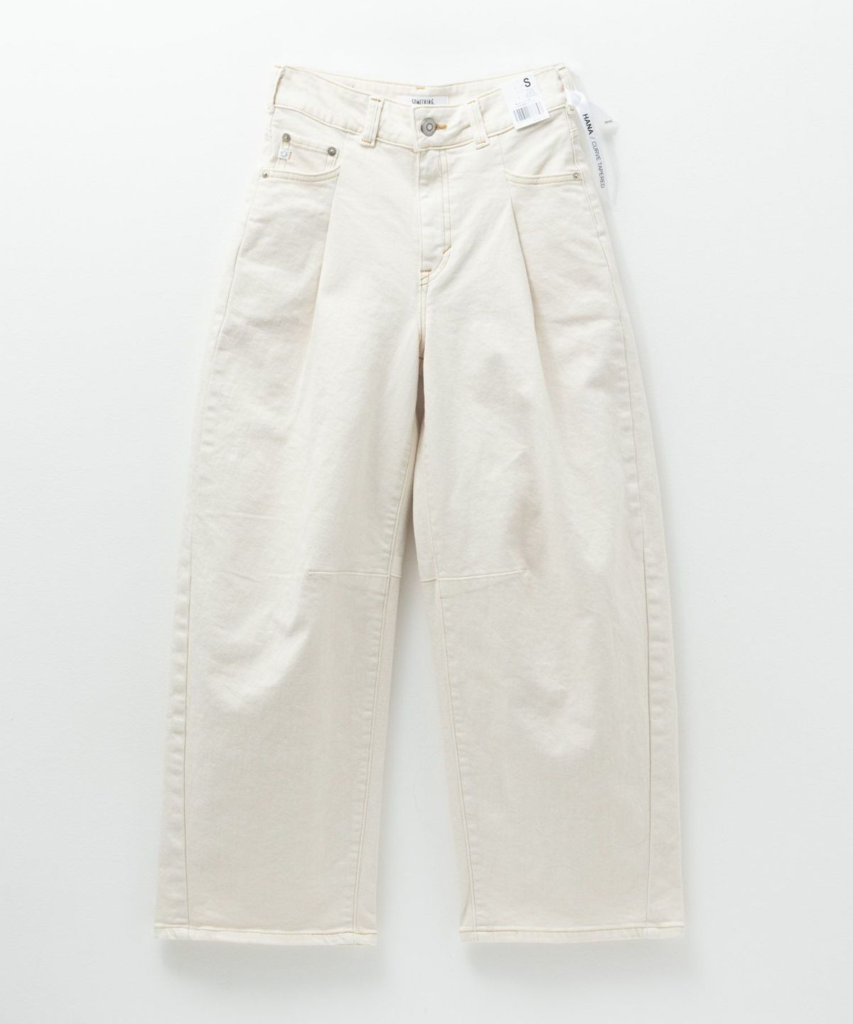 SOMETHING HANAタックカーブデニムパンツ レディース