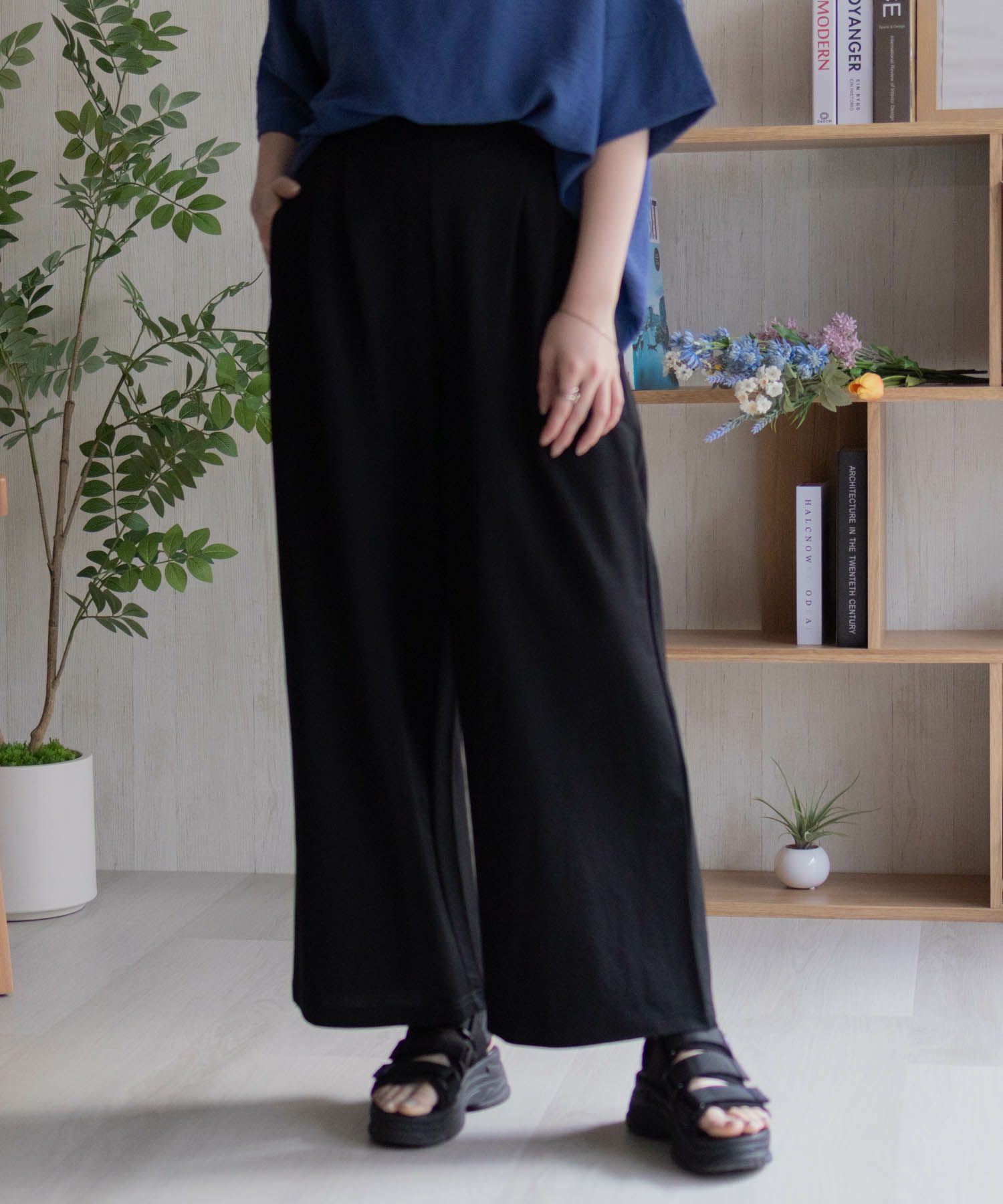 nAvy SARARI ワイドパンツ レディース商品サムネイル-7