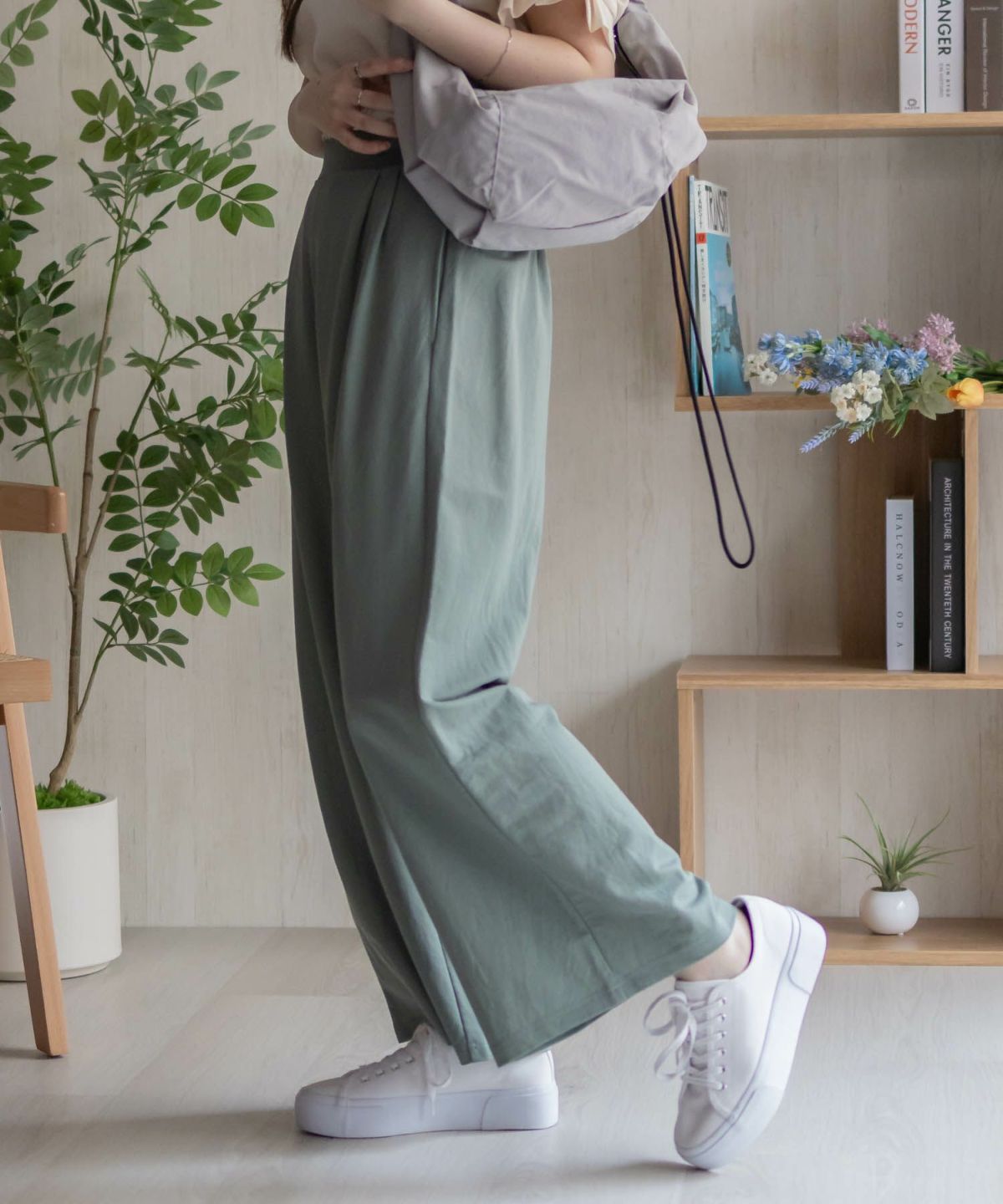 nAvy SARARI ワイドパンツ レディース