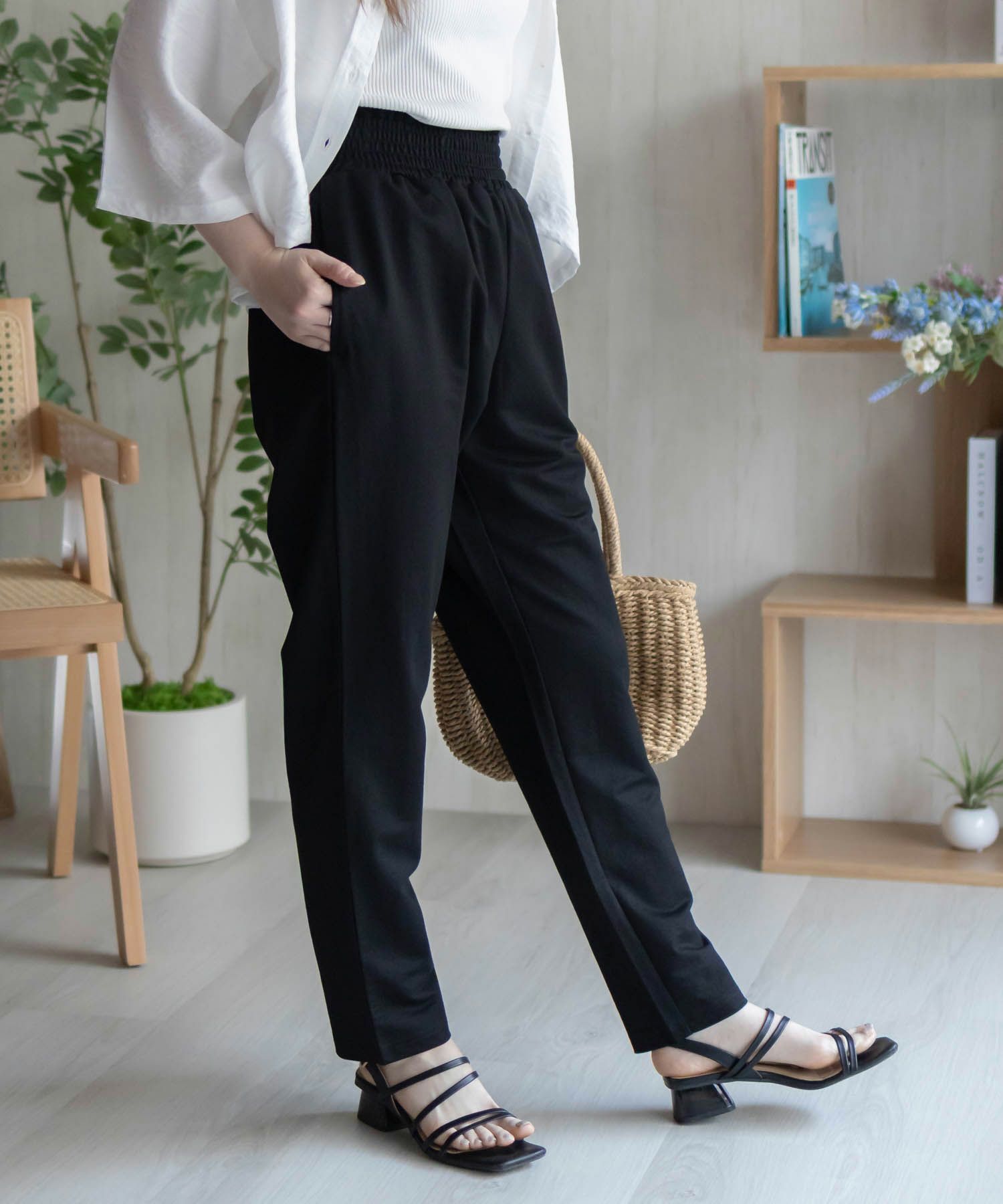 nAvy SARARI  テーパードパンツ レディース商品サムネイル-6