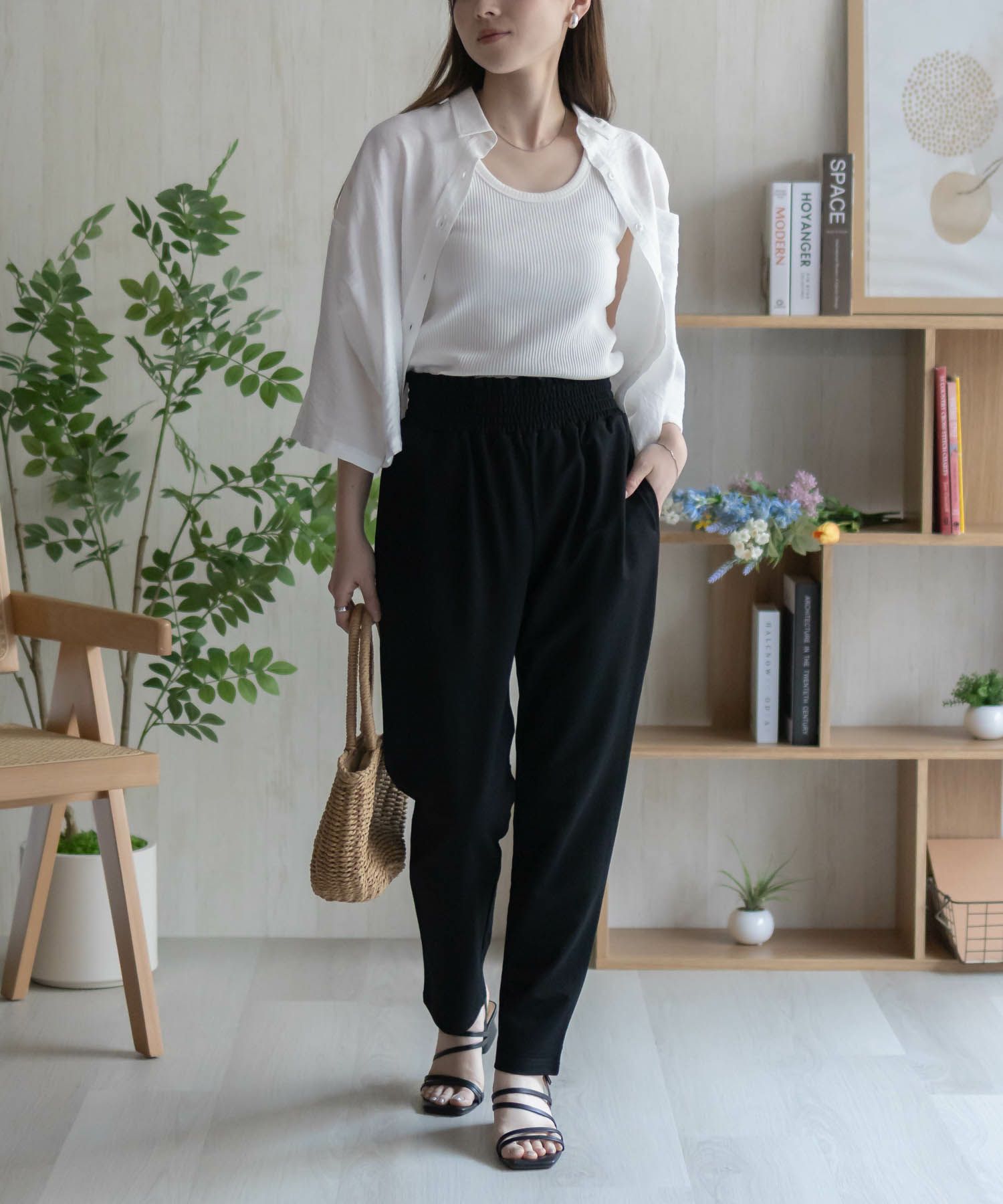 nAvy SARARI テーパードパンツ レディース
