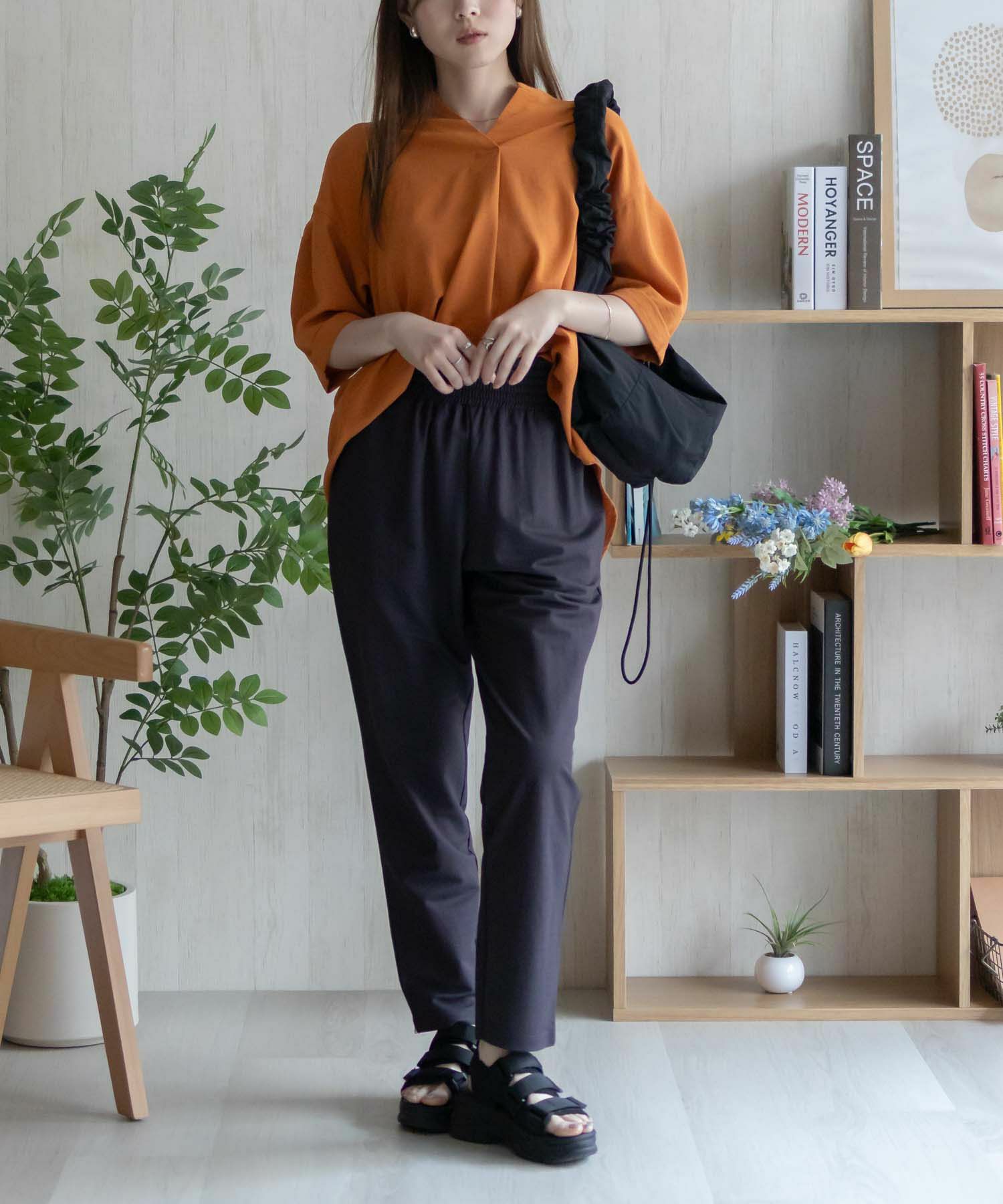 nAvy SARARI テーパードパンツ レディース