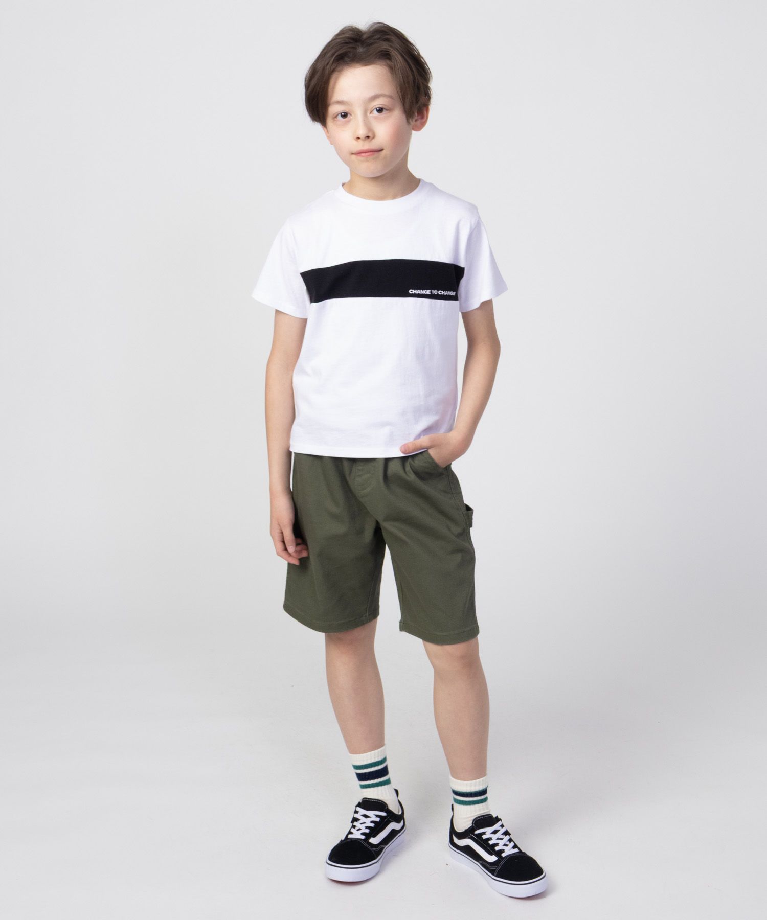 T-GRAPHICS  切り替えグラフィック半袖Tシャツ キッズ メール便 対応商品商品サムネイル-2