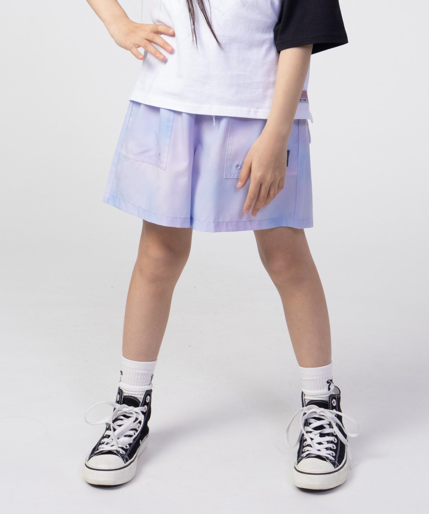 NAVY SARARI  タイダイキュロット 水陸両用ウェア キッズ商品サムネイル-1