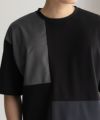 URBAN COLLECTION  カットジョーゼット 布帛パネル切替テーパードTシャツ メンズ メール便 対応商品商品サムネイル-12