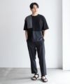 URBAN COLLECTION  カットジョーゼット 布帛パネル切替テーパードTシャツ メンズ メール便 対応商品商品サムネイル-25