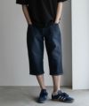 NAVY SARARI COOL デニムクロップドパンツ メンズ
