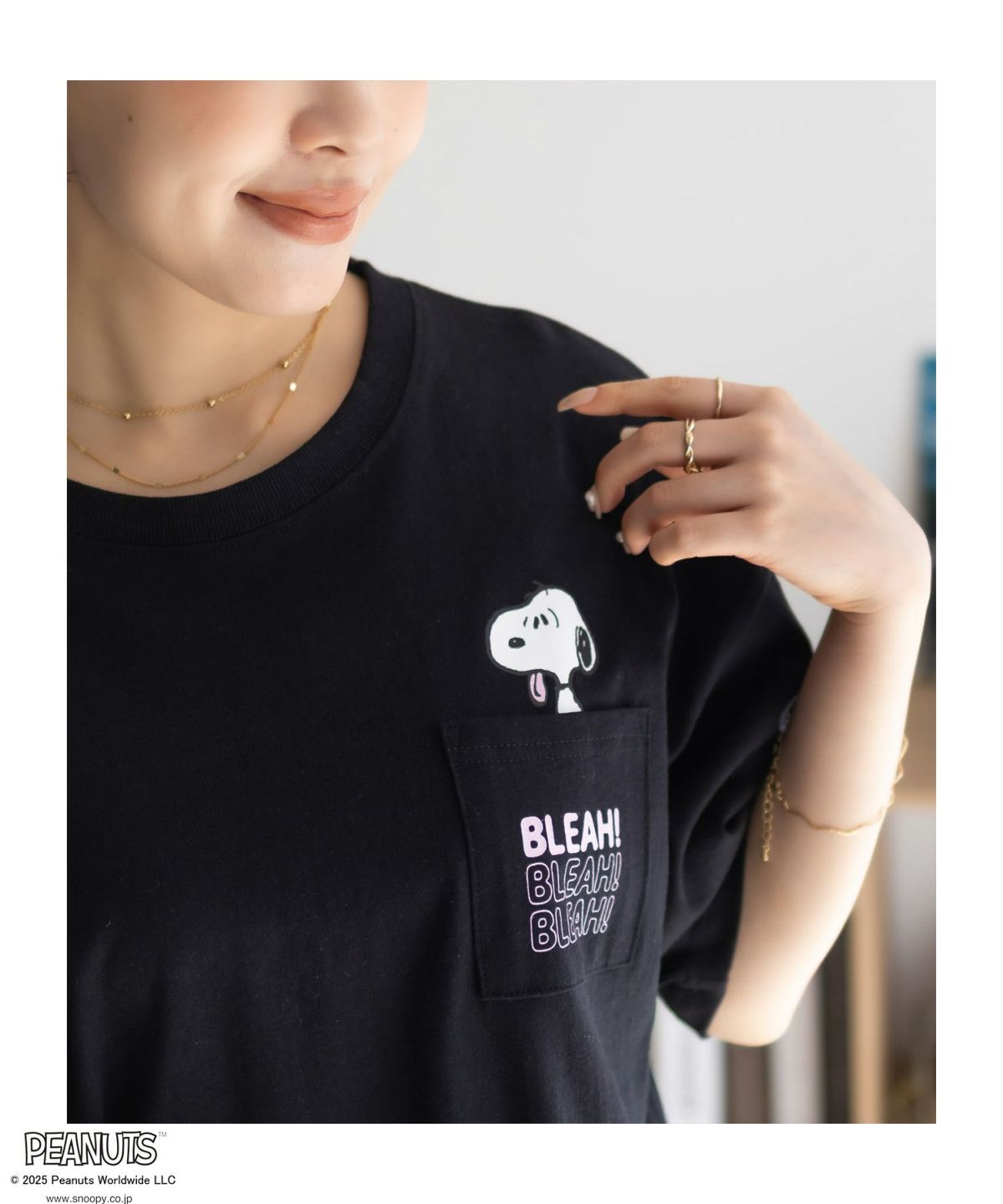 PEANUTS SNOOPY ポケットTシャツ レディース ネコポス 対応商品